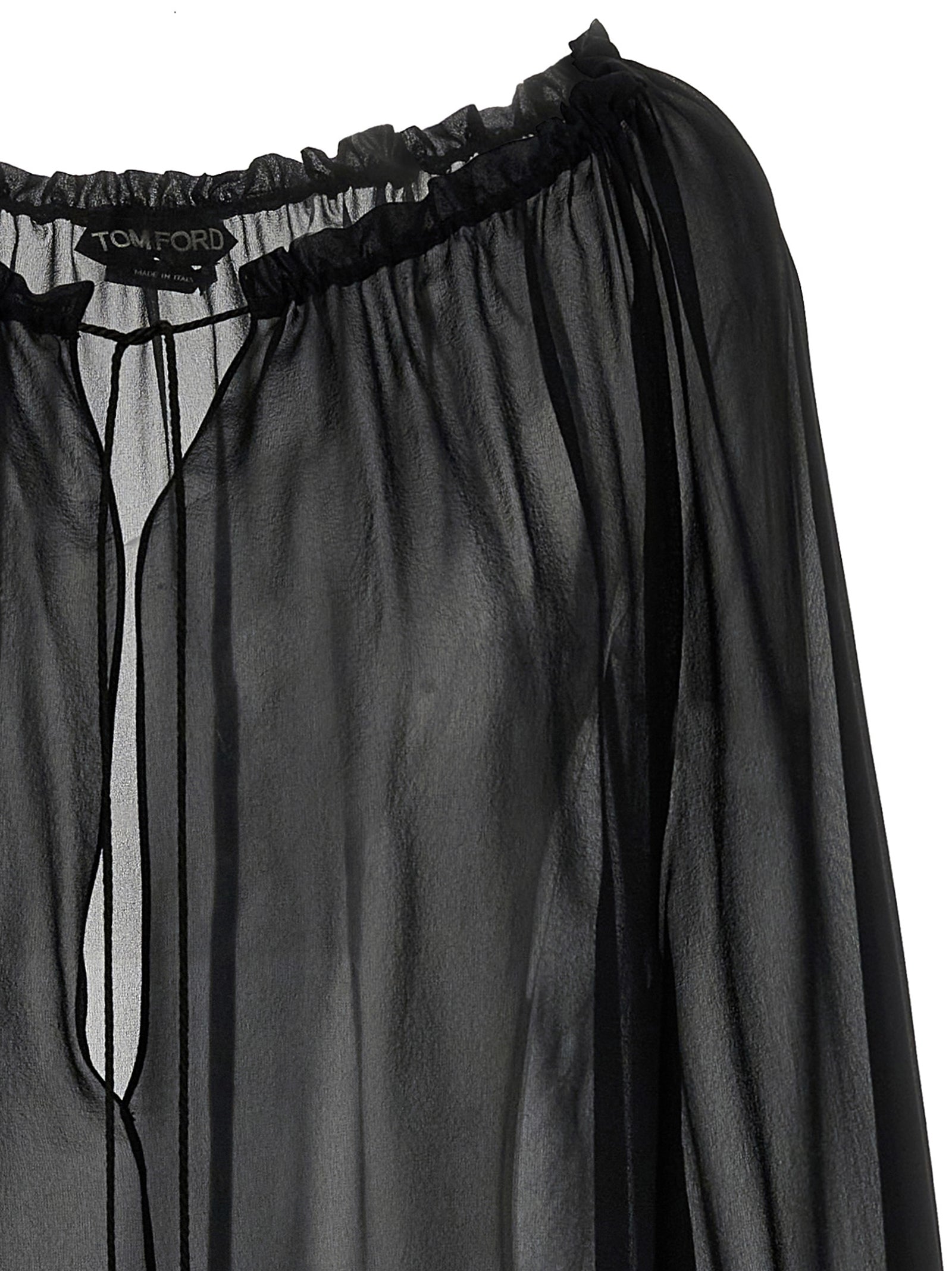 Tom Ford Black Silk Blouse Tom Ford