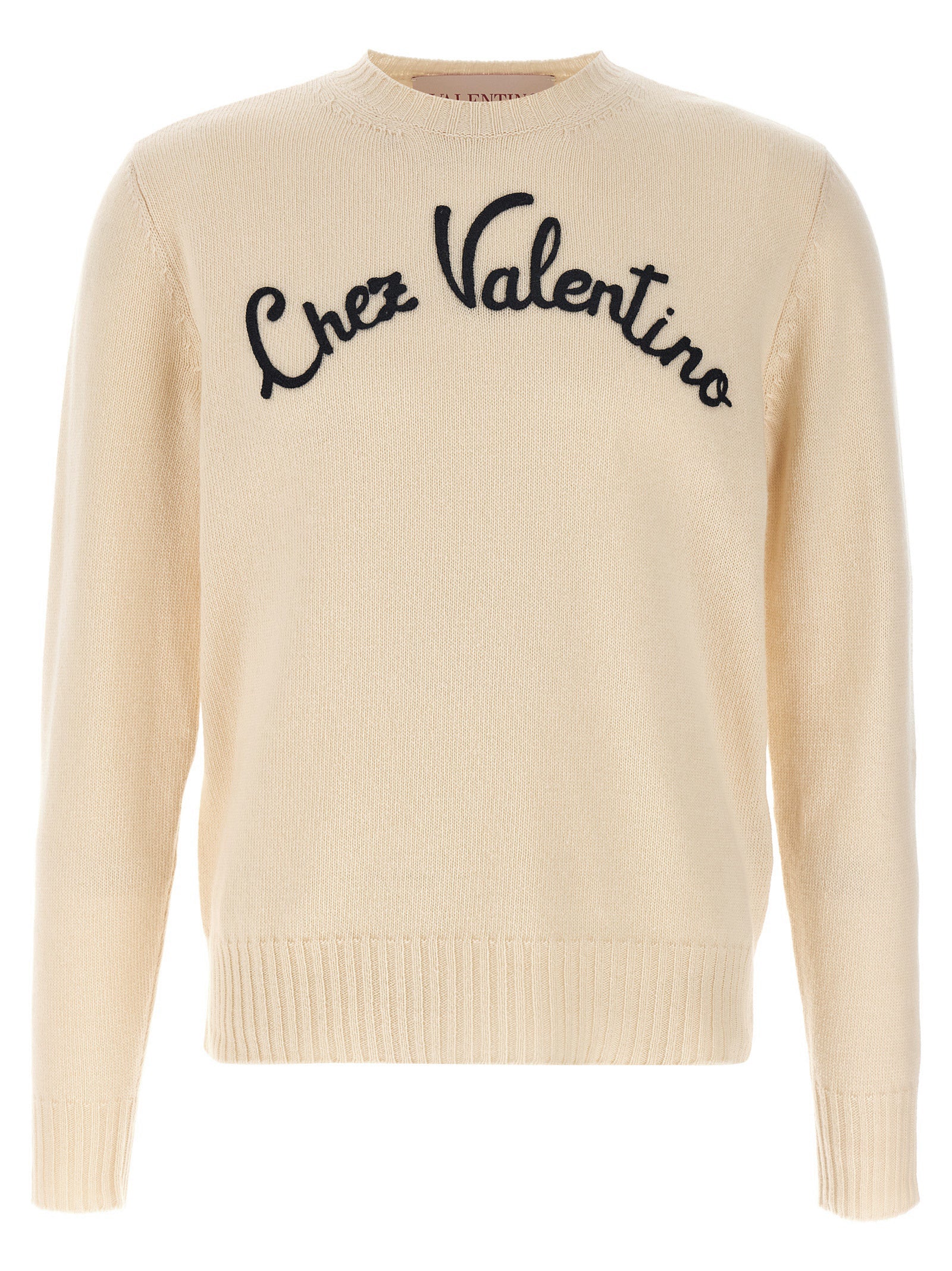 Valentino Garavani Beige Virgin Wool Cardigan Valentino Garavani