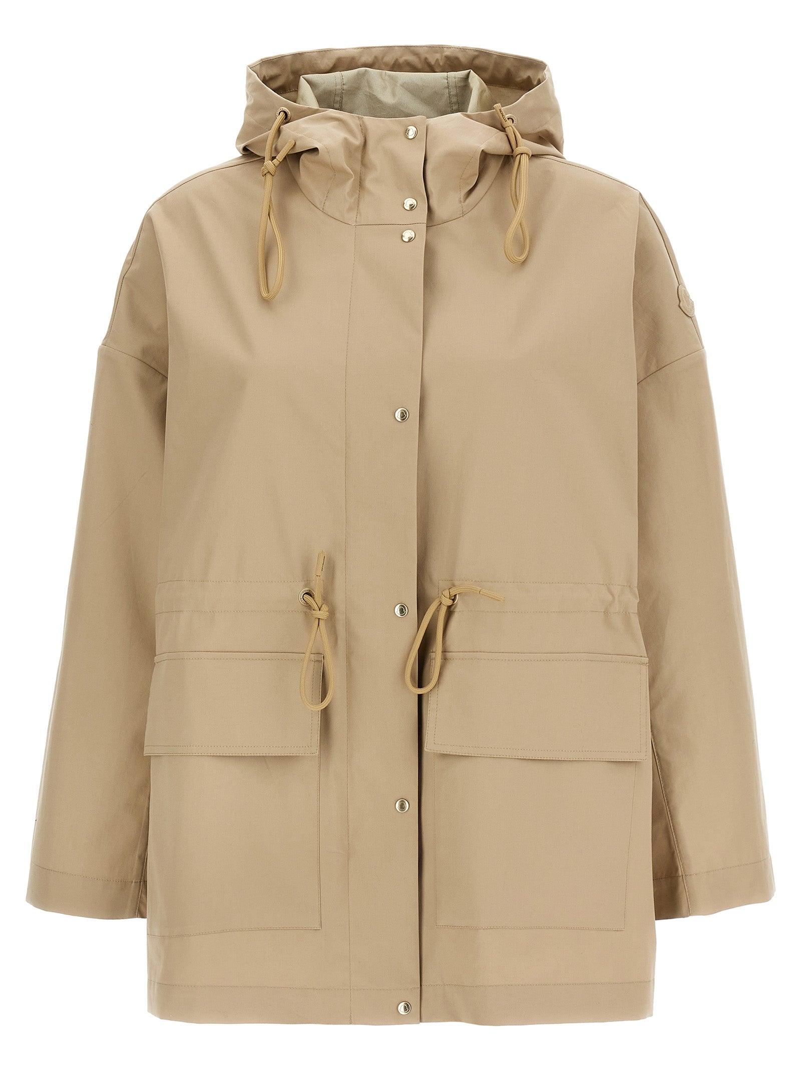 Moncler Beige Cotton Parka Moncler