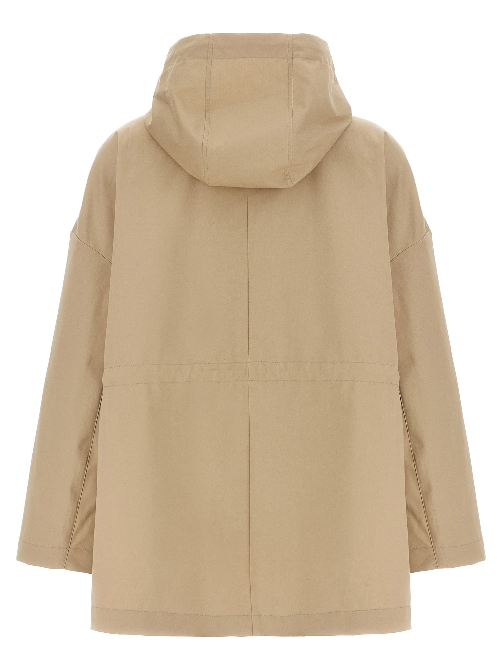 Moncler Beige Cotton Parka Moncler