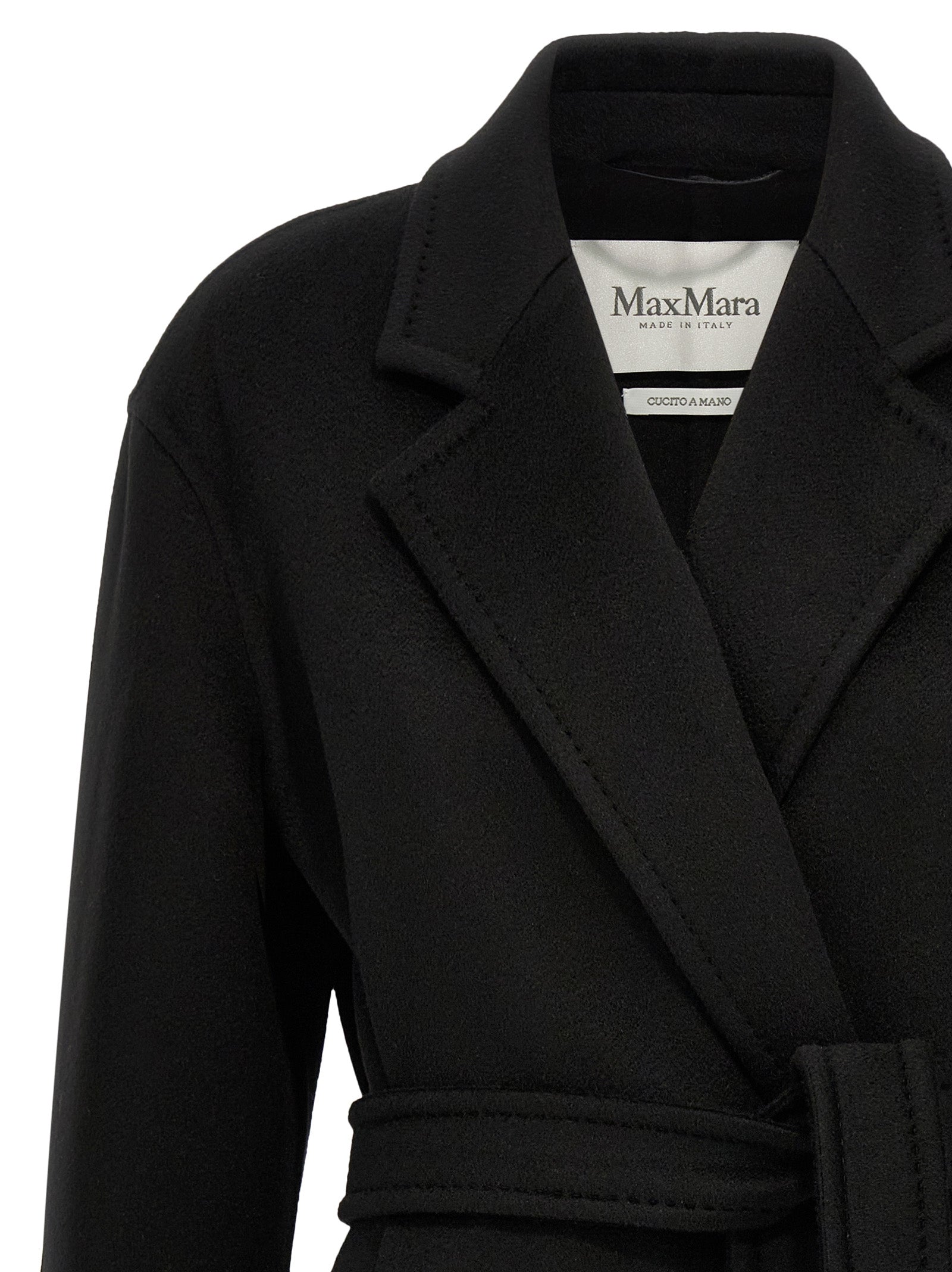 Max Mara Black Cashmere Coat Max Mara