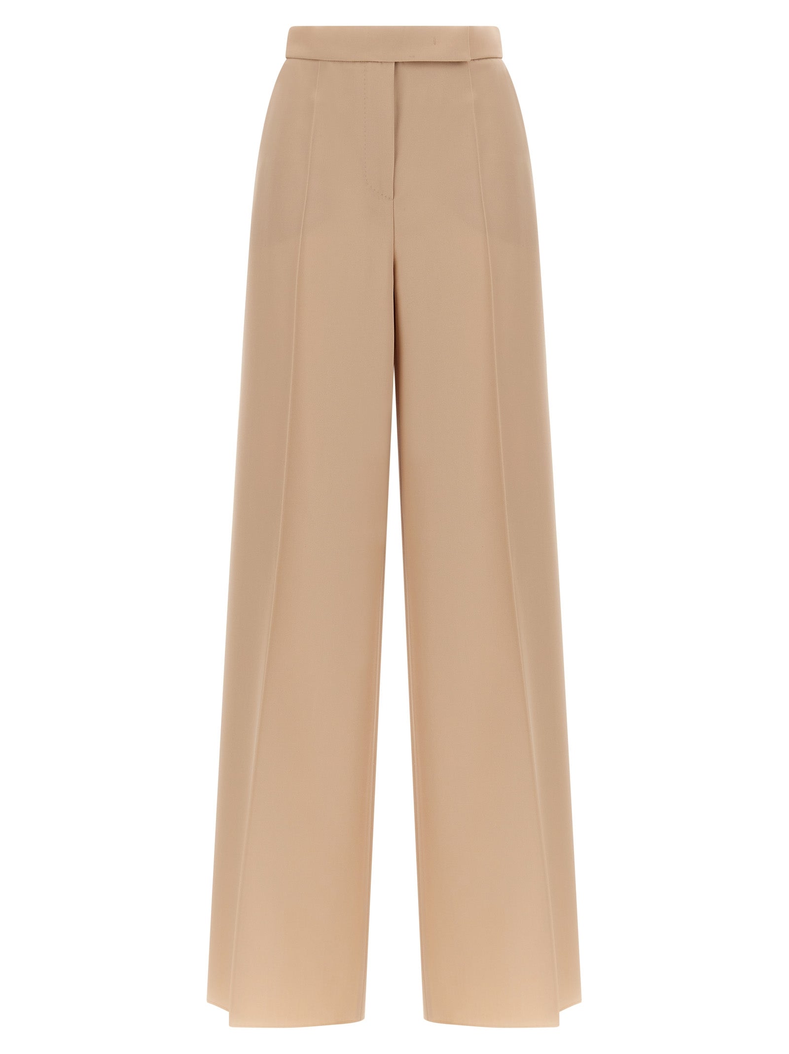 Max Mara Beige Virgin Wool Casual Pants Max Mara