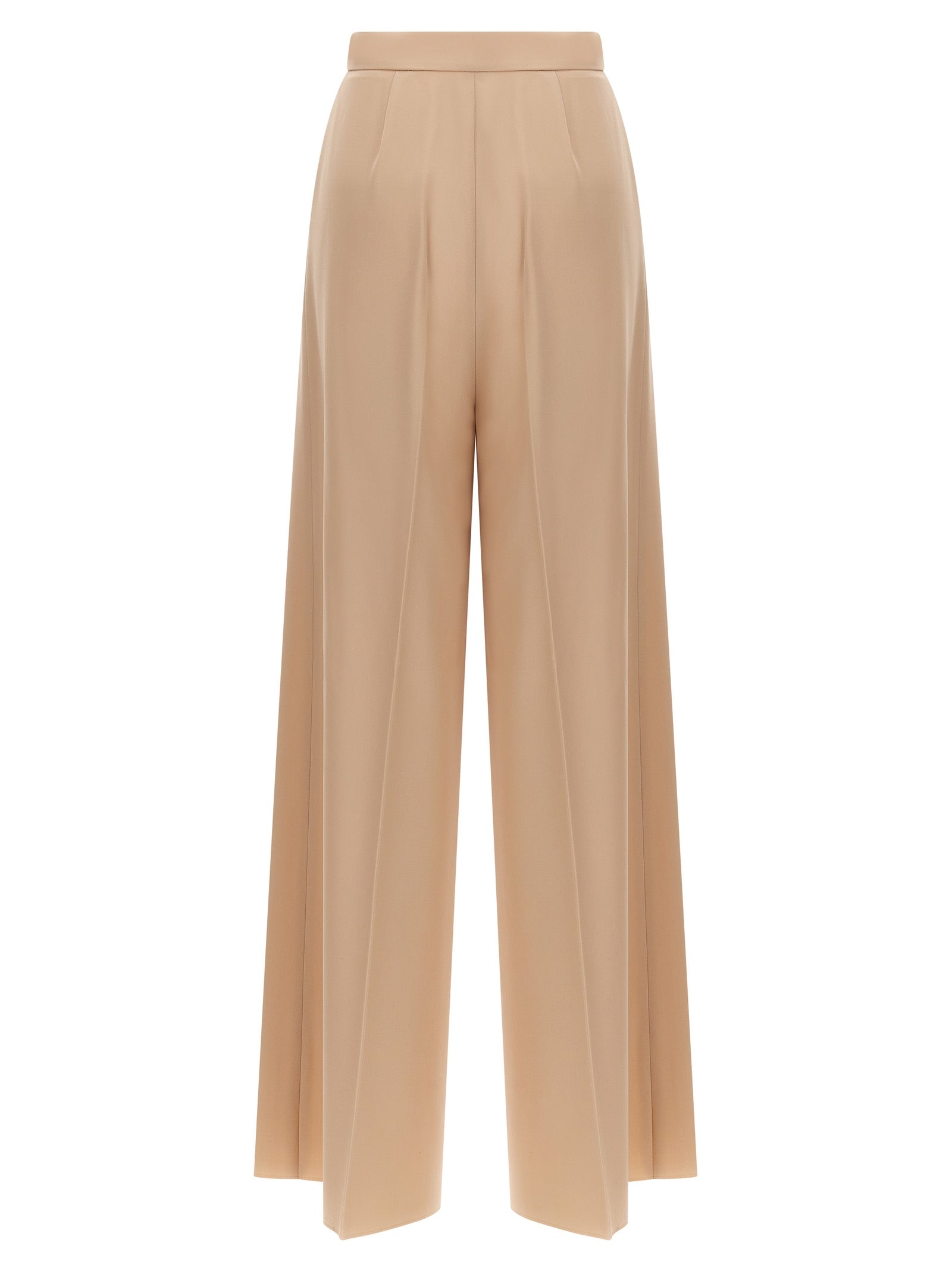 Max Mara Beige Virgin Wool Casual Pants Max Mara