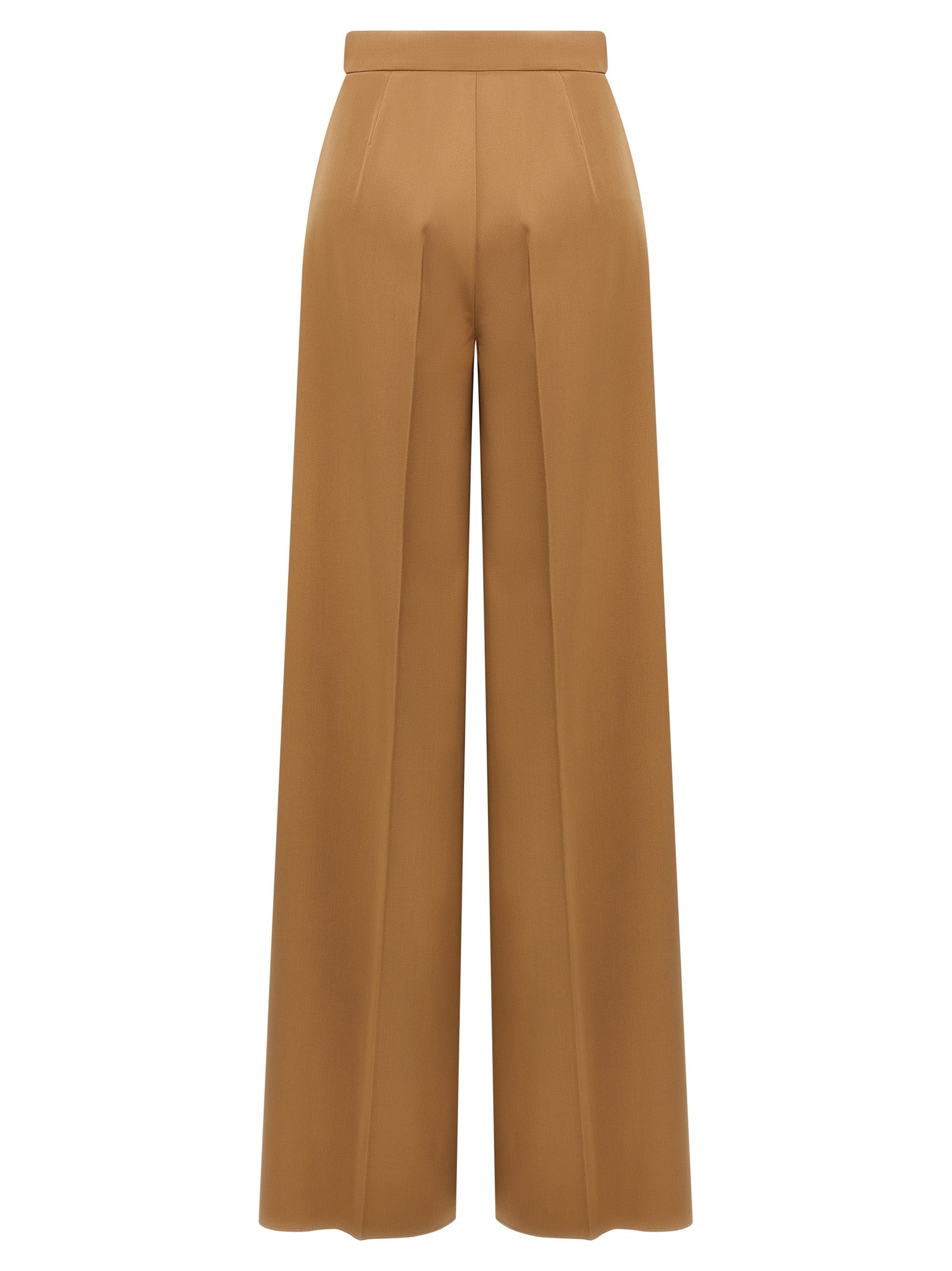 Max Mara Brown Virgin Wool Casual Pants Max Mara