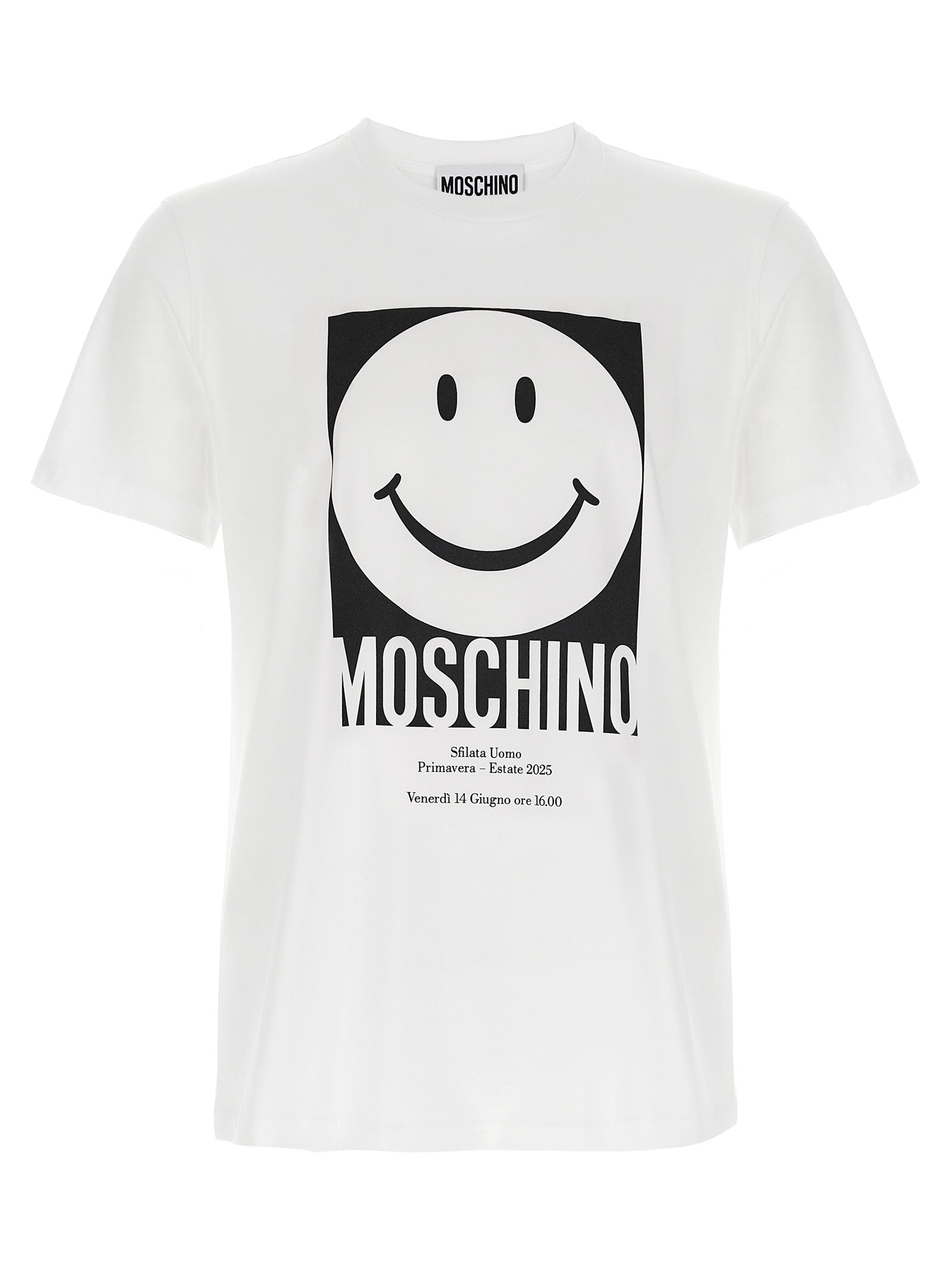Moschino White Cotton T-Shirt Moschino