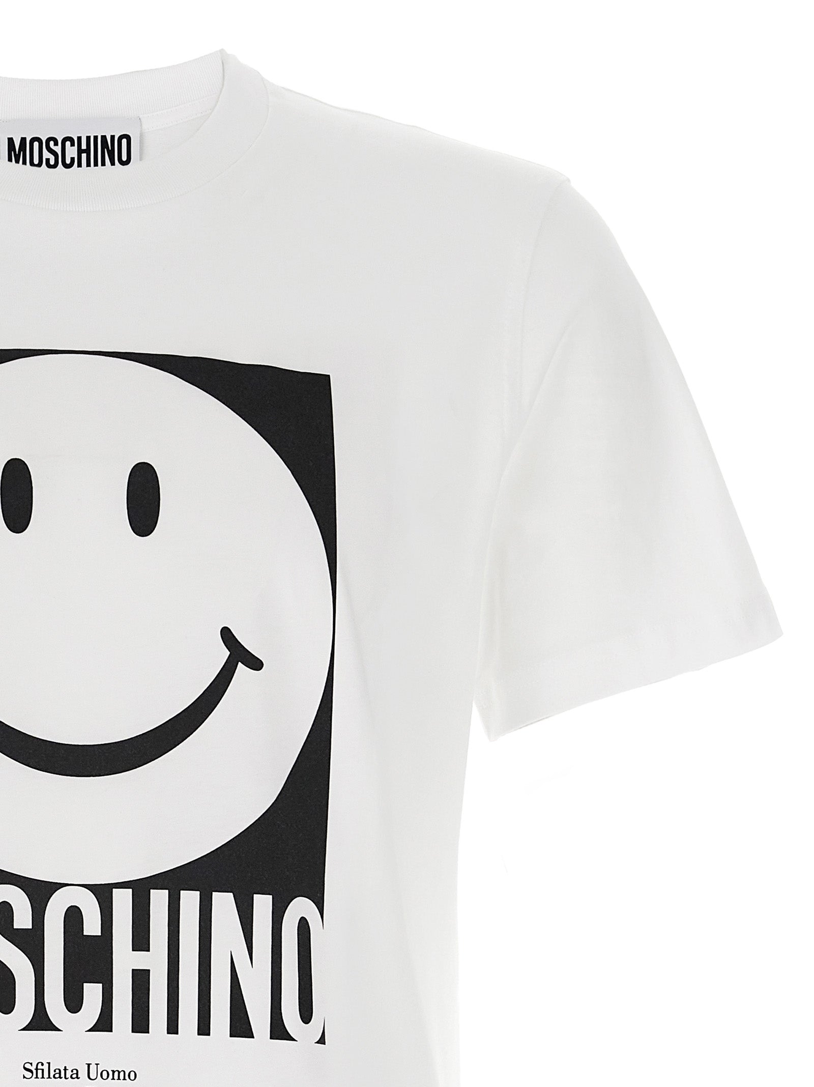 Moschino White Cotton T-Shirt Moschino