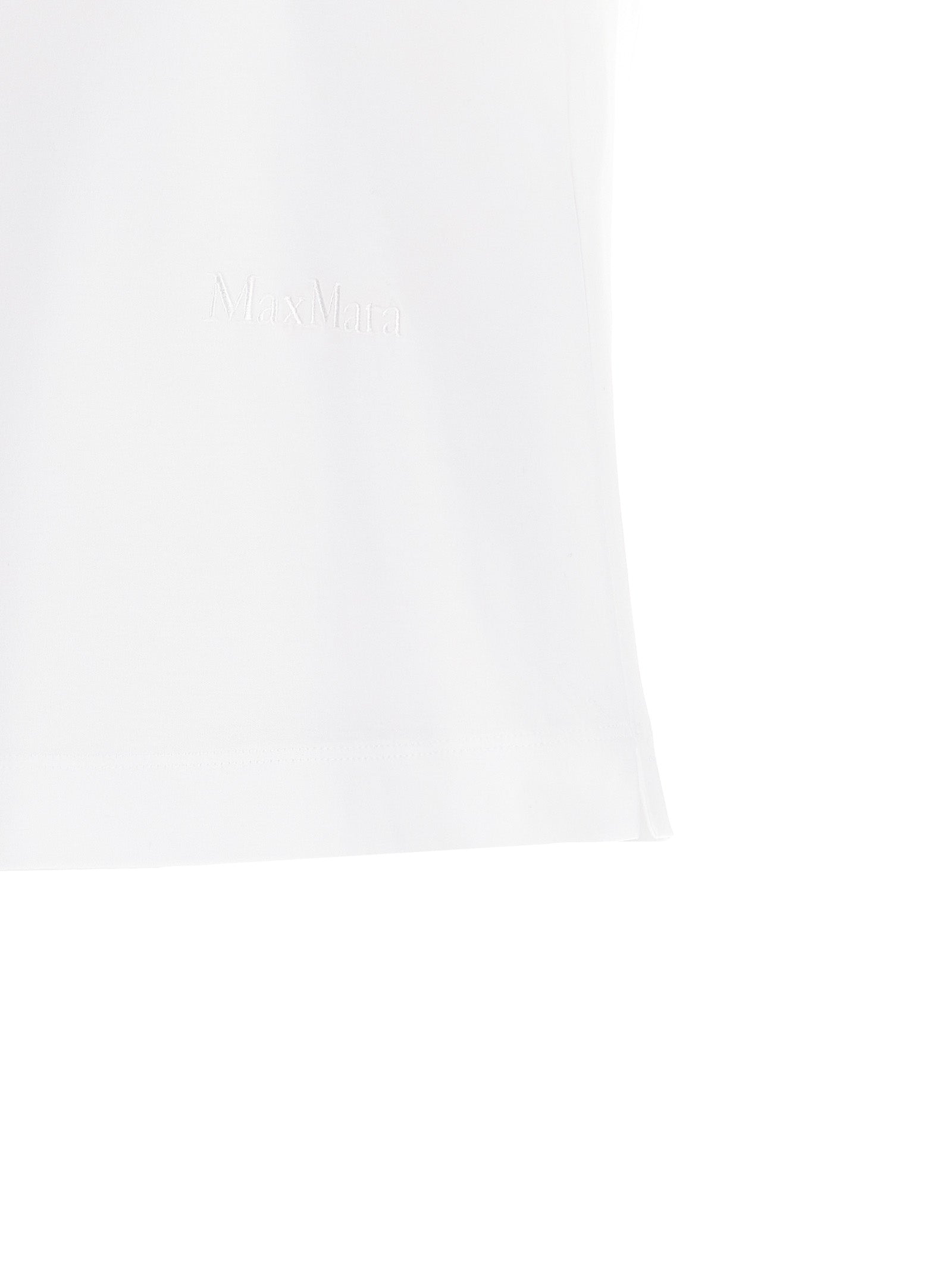 Max Mara White Cotton T-Shirt Max Mara