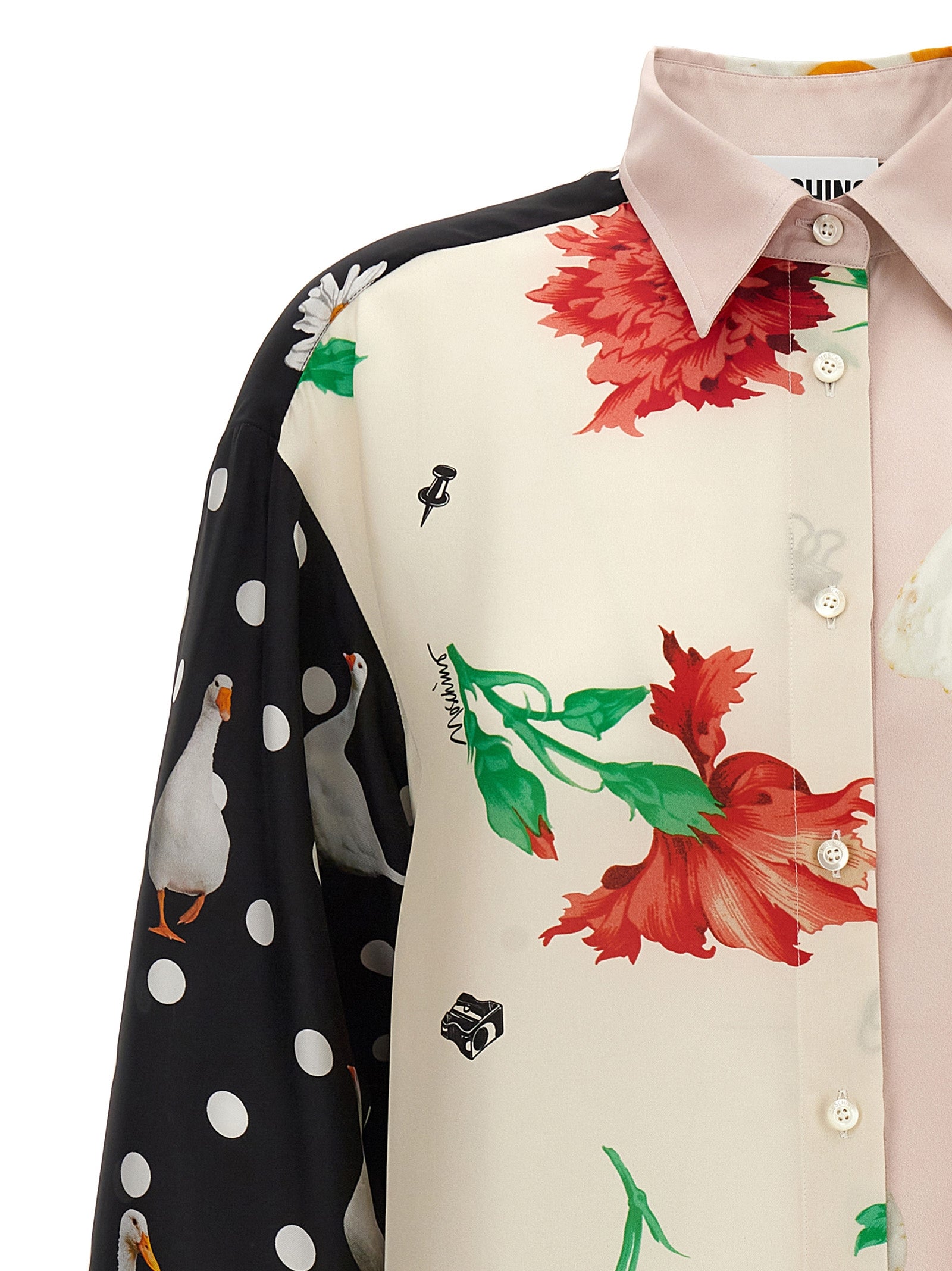 Moschino Multicolor Silk Blouse Moschino