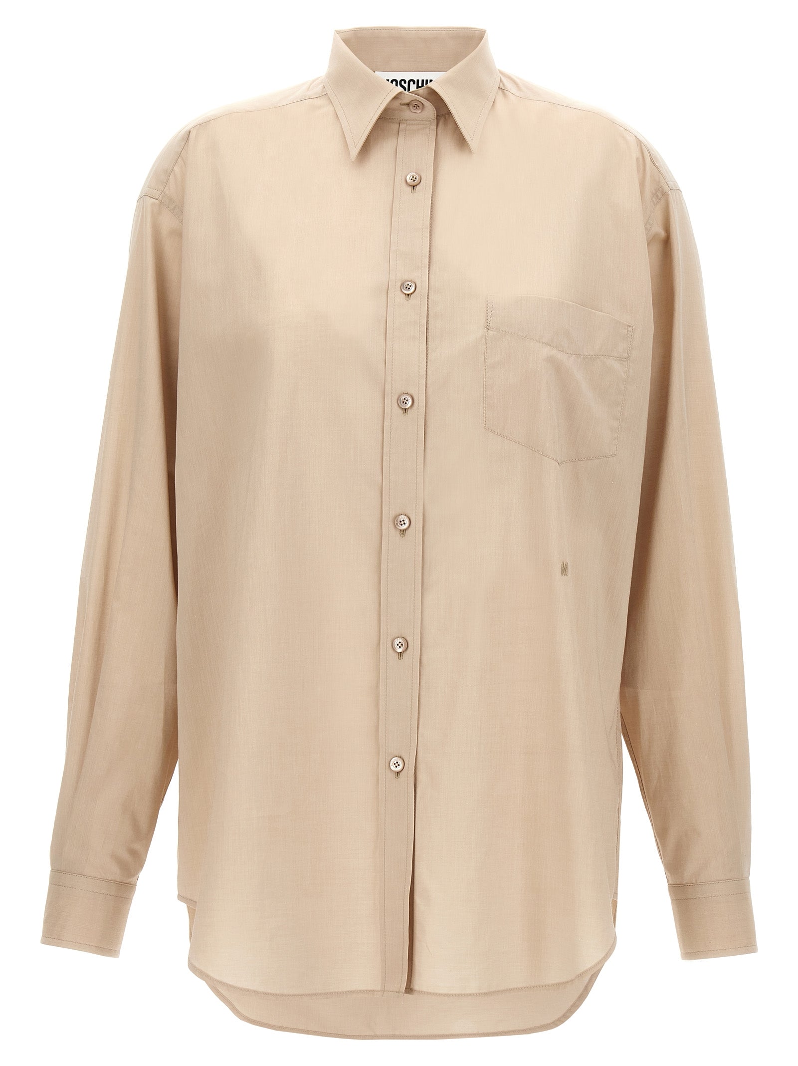 Moschino Beige Cotton Blouse Moschino