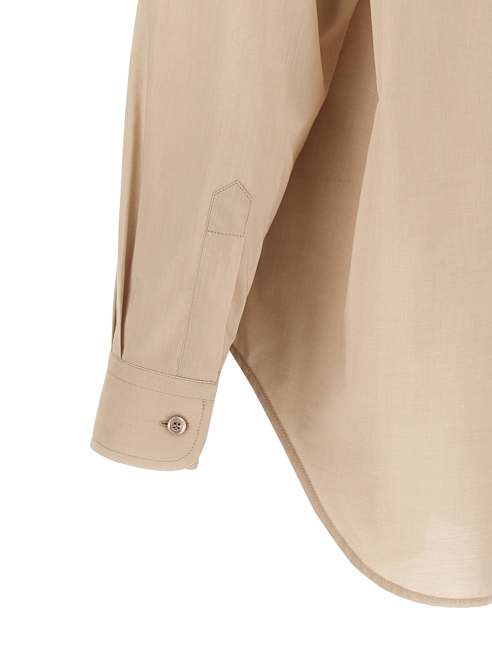Moschino Beige Cotton Blouse Moschino
