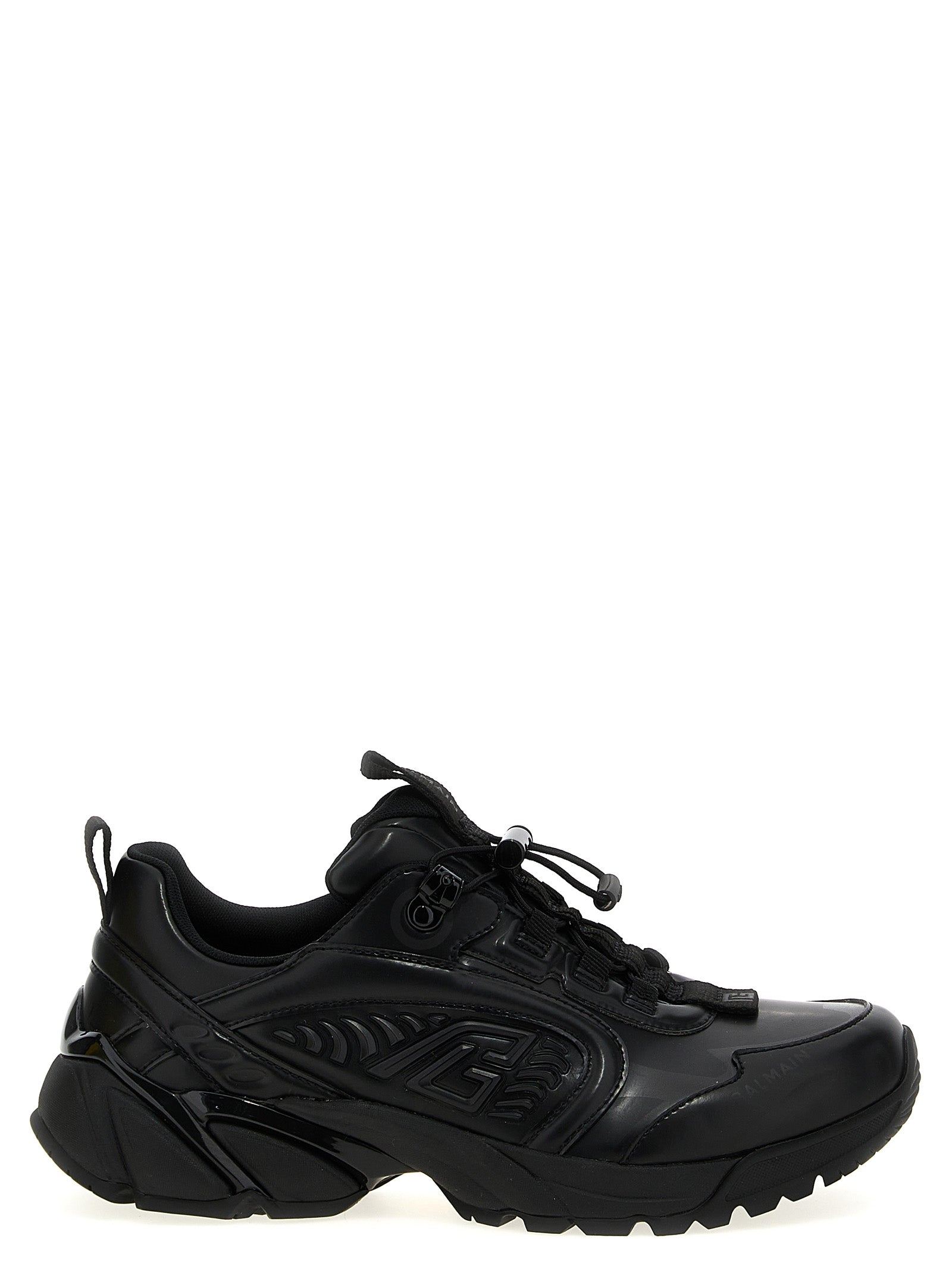 Balmain Black Nylon Athletic Sneakers Balmain