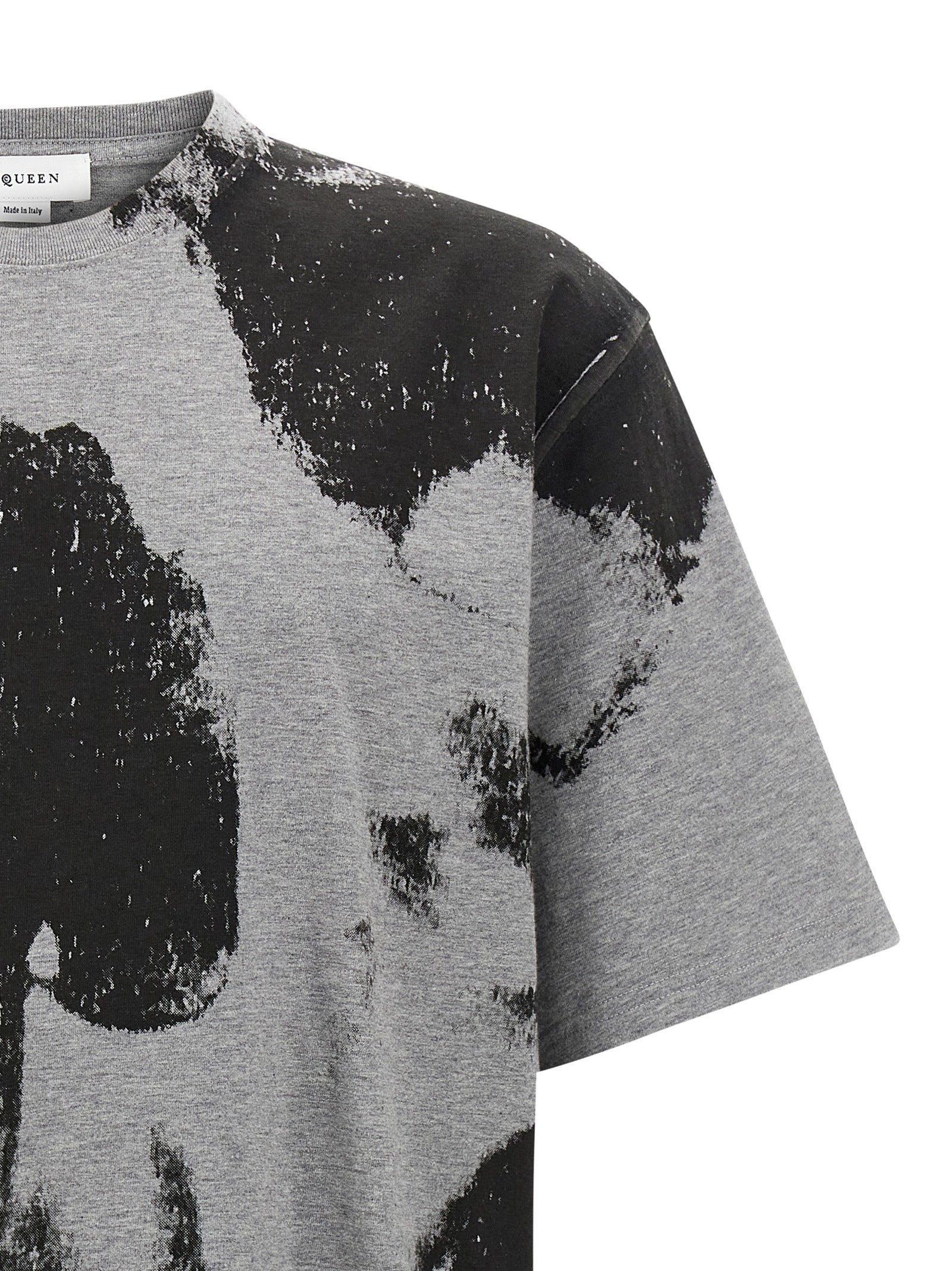 Alexander McQueen Gray Cotton T-Shirt Alexander McQueen