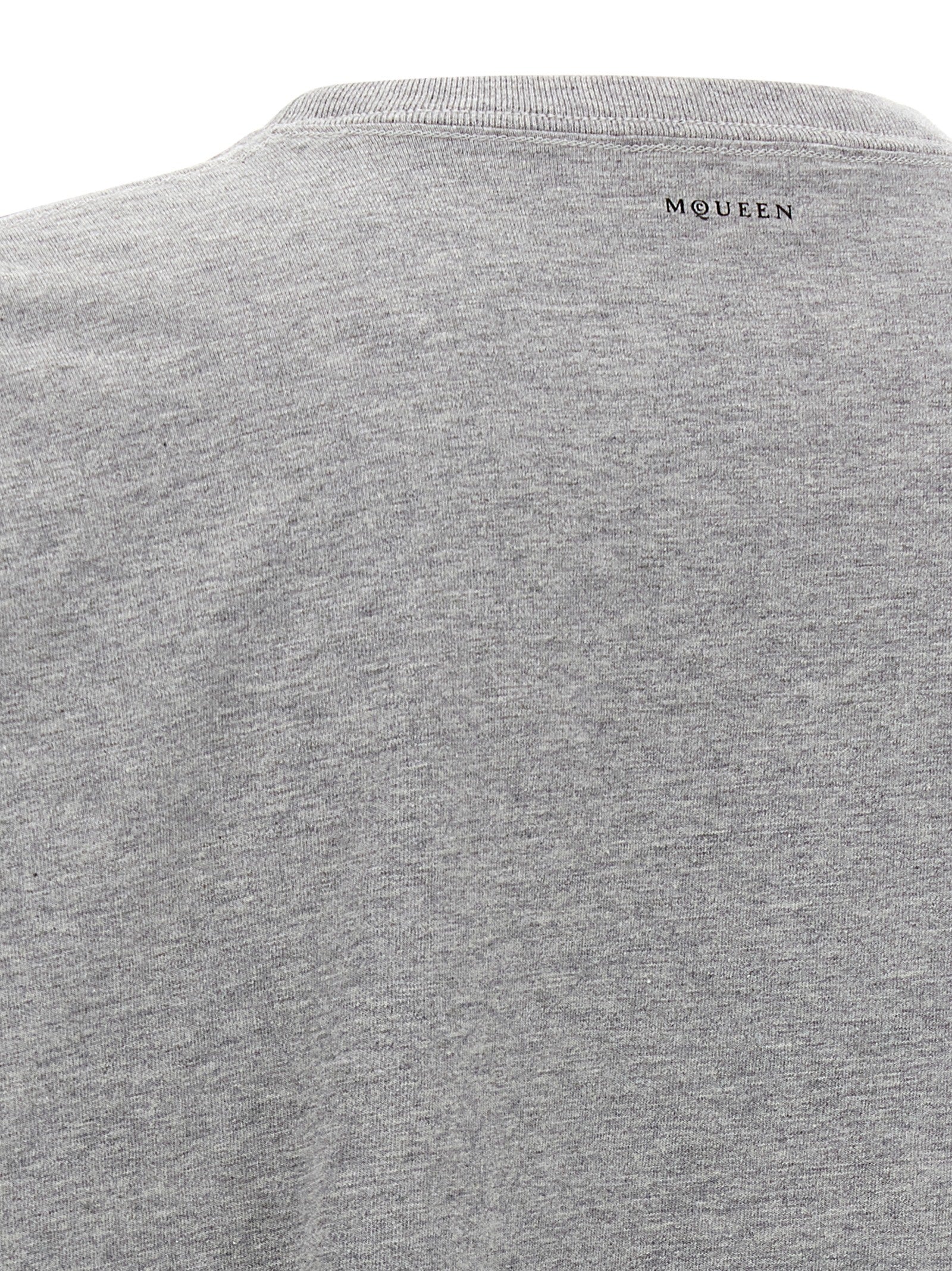 Alexander McQueen Gray Cotton T-Shirt Alexander McQueen