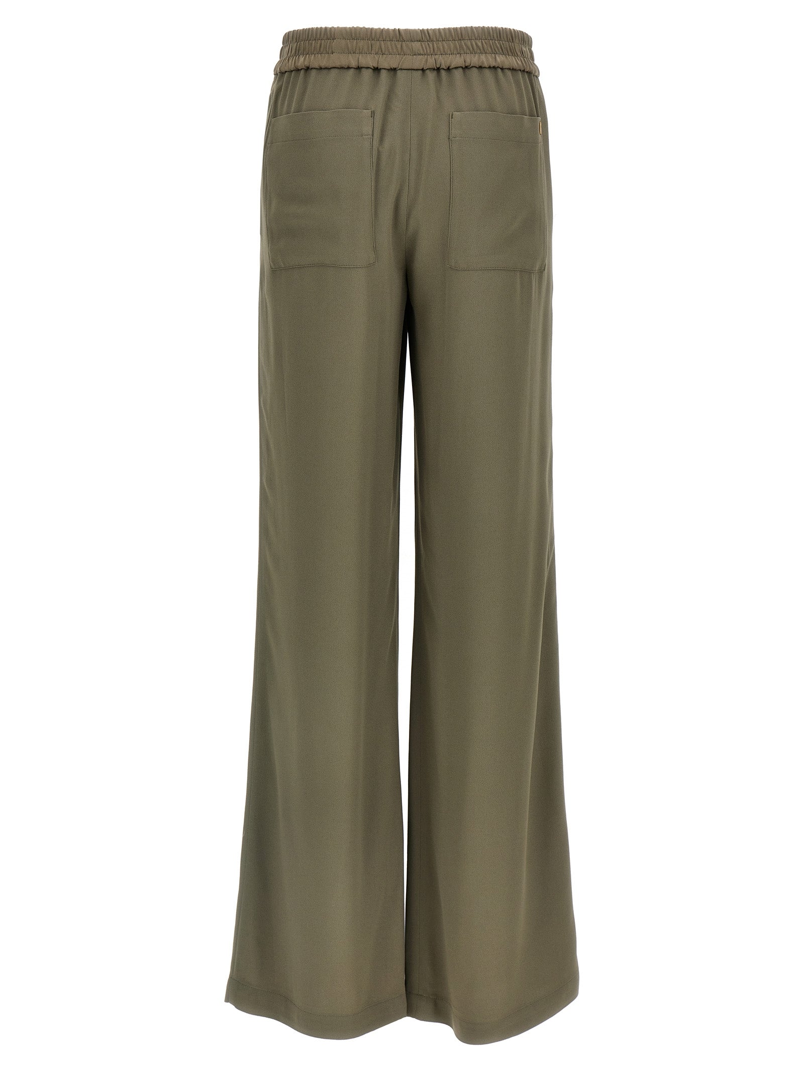 Ami Paris Beige Acetate Casual Pants Ami Paris