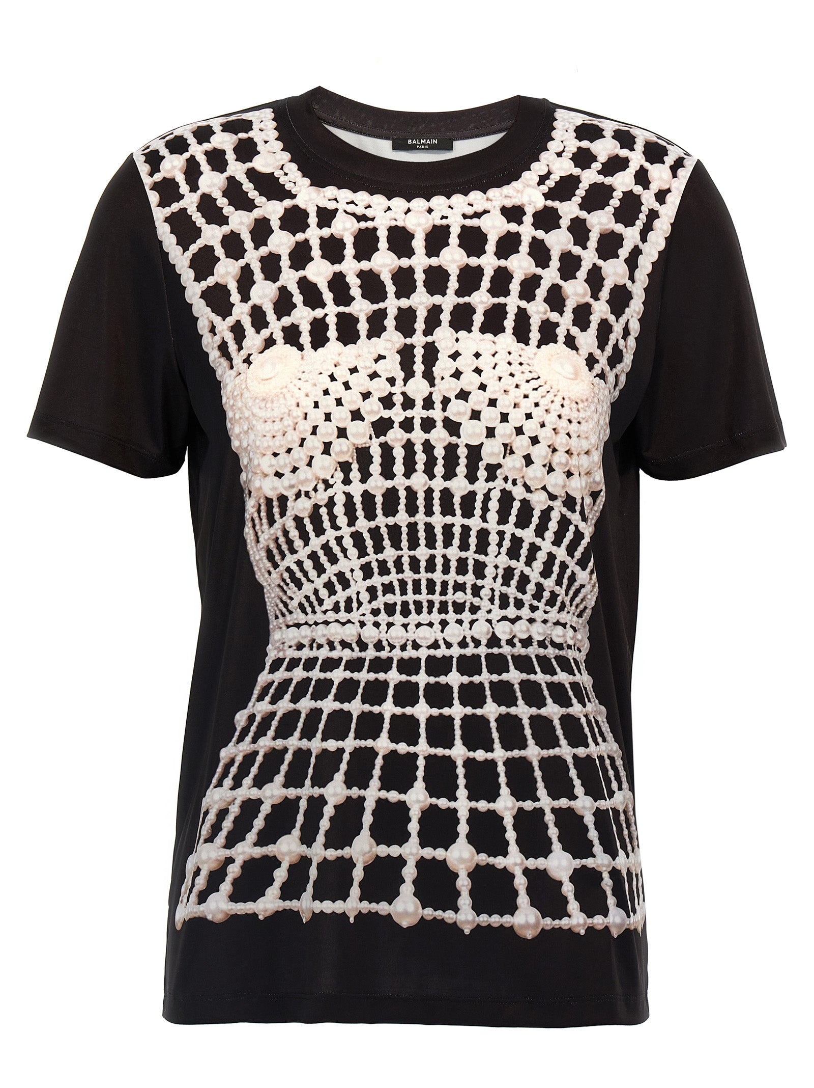 Balmain Black Organic Cotton T-Shirt Balmain