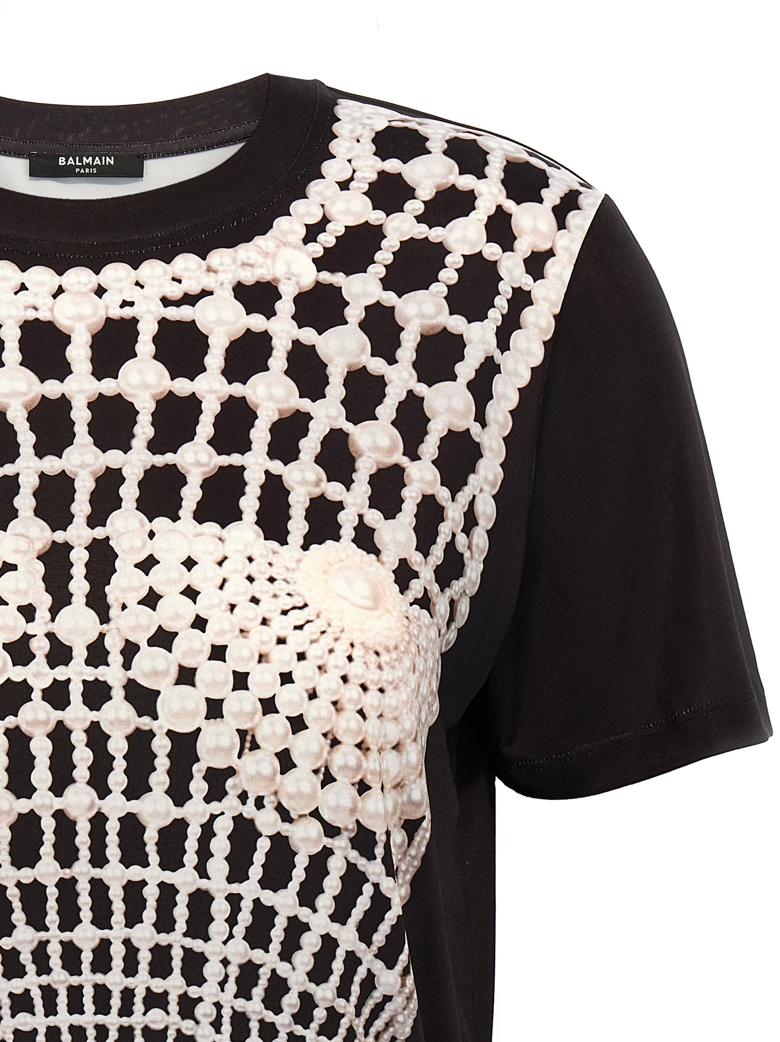 Balmain Black Organic Cotton T-Shirt Balmain