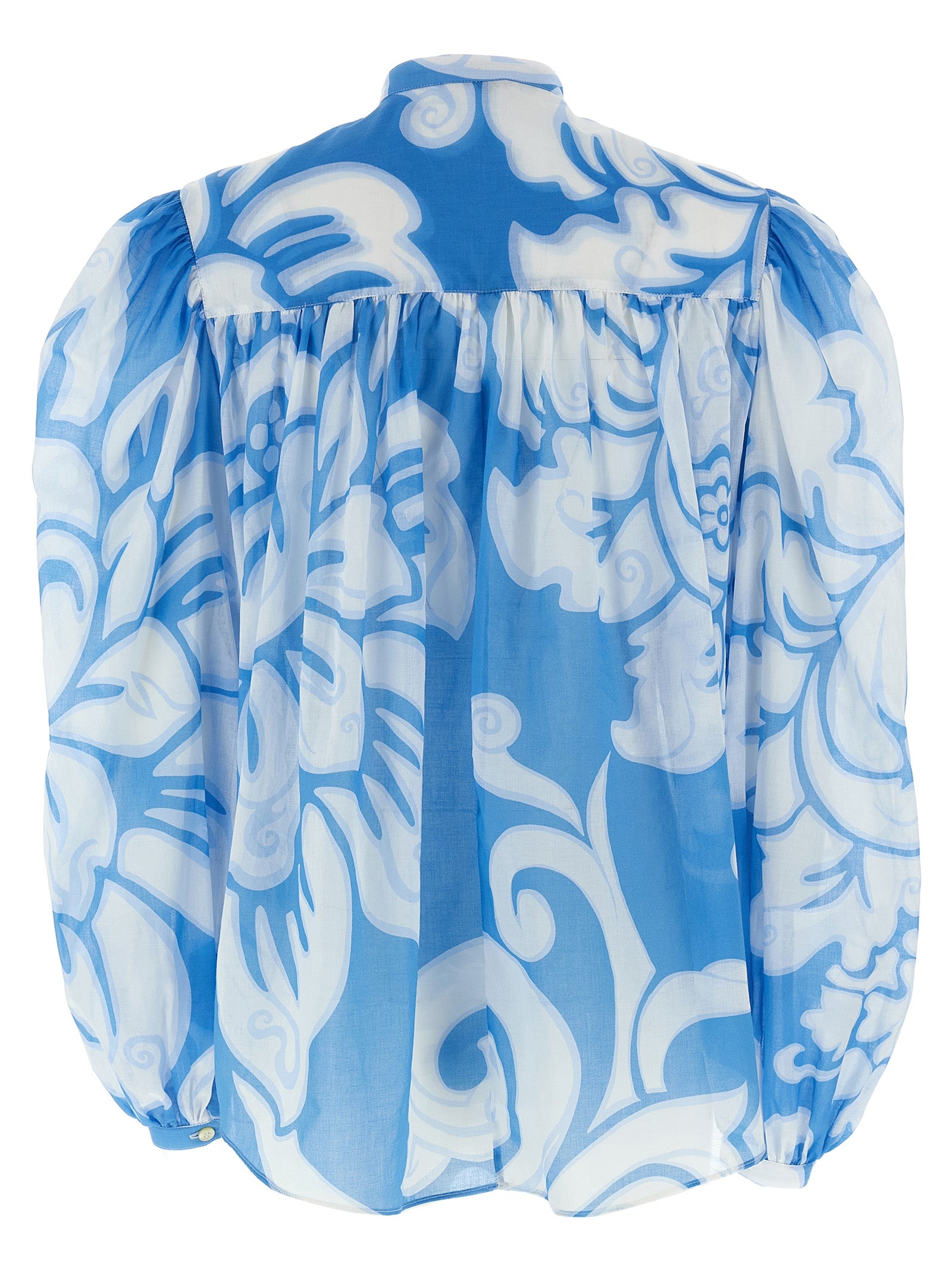 Etro Blue Cotton Blouse Etro
