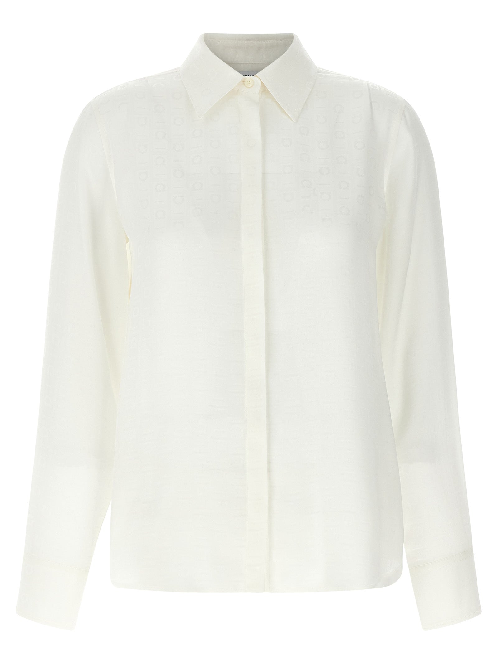 Ferragamo White Silk Blouse Ferragamo