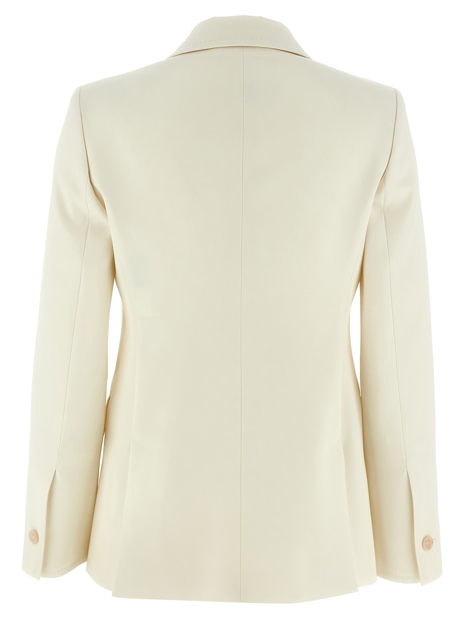 Max Mara White Virgin Wool Blazer Max Mara