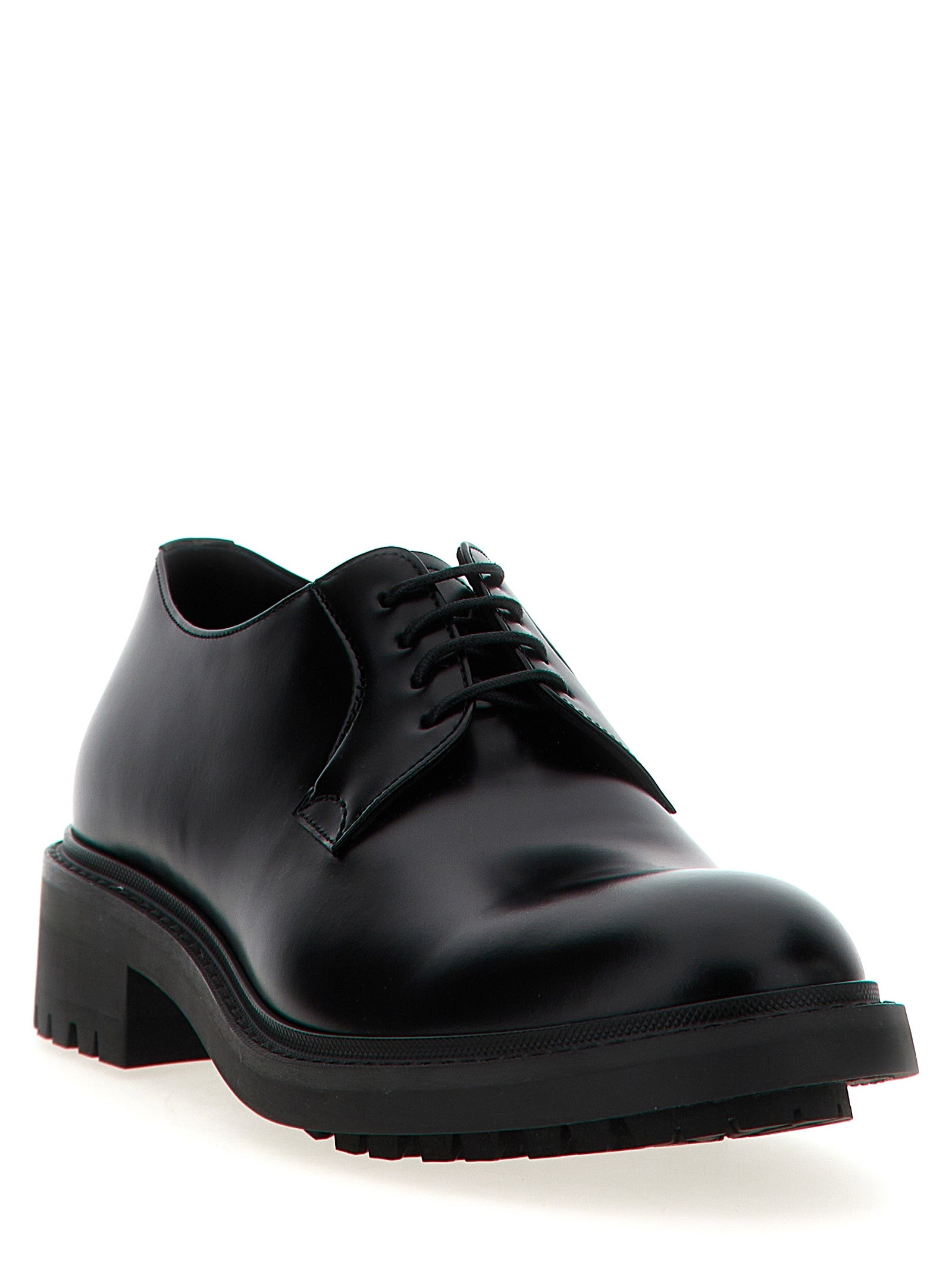 Saint Laurent Black Lamb Leather Oxfords And Derbies Saint Laurent