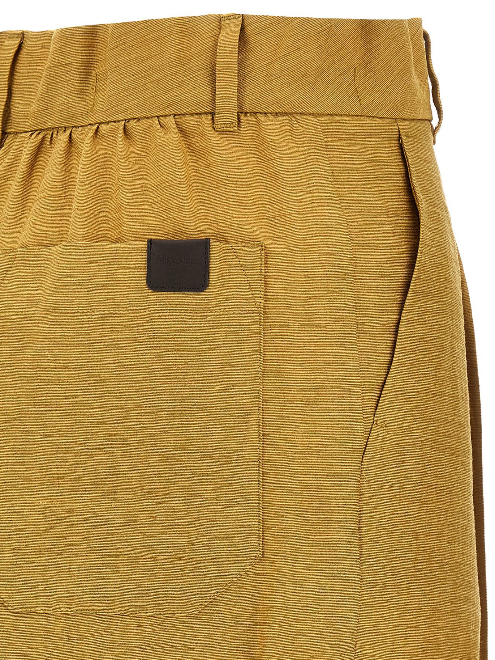 Max Mara Gold Fluorofiber Dress Pants Max Mara