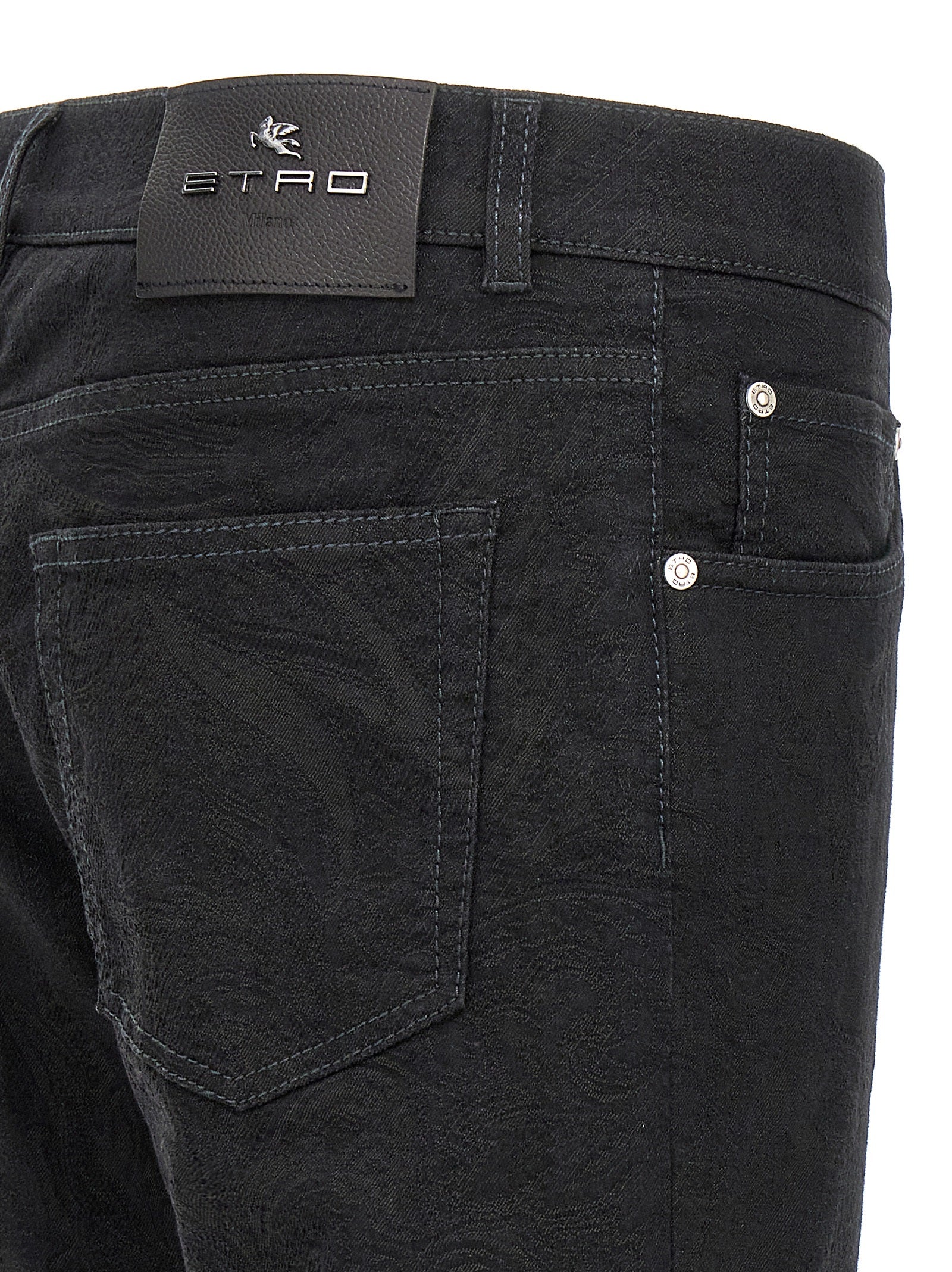 Etro Black Cotton Jeans Denim Etro