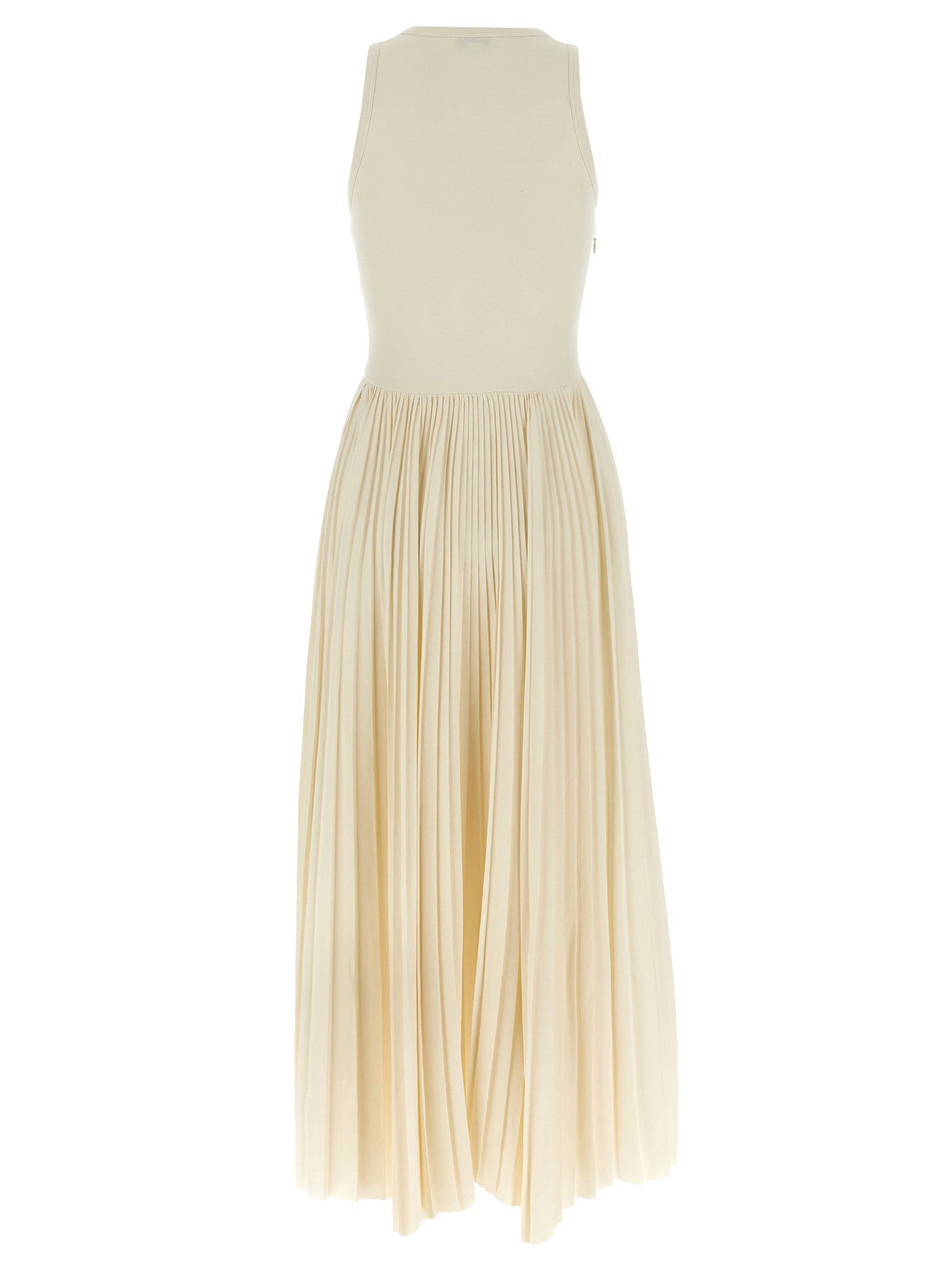 Alexander McQueen White Cotton Long Dress Alexander McQueen