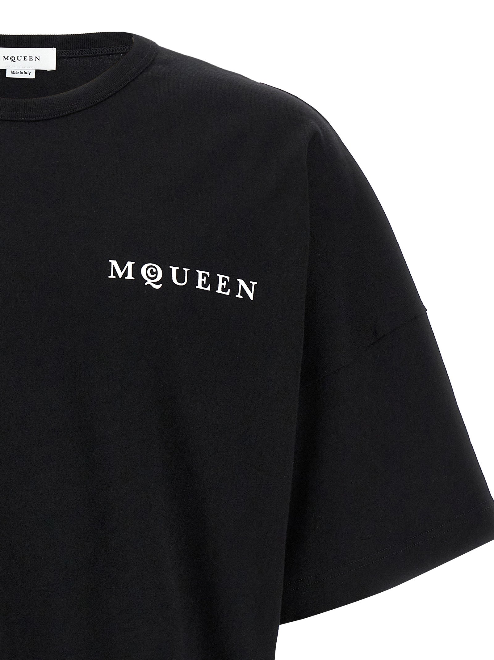 Alexander McQueen Bicolor Cotton T-Shirt Alexander McQueen