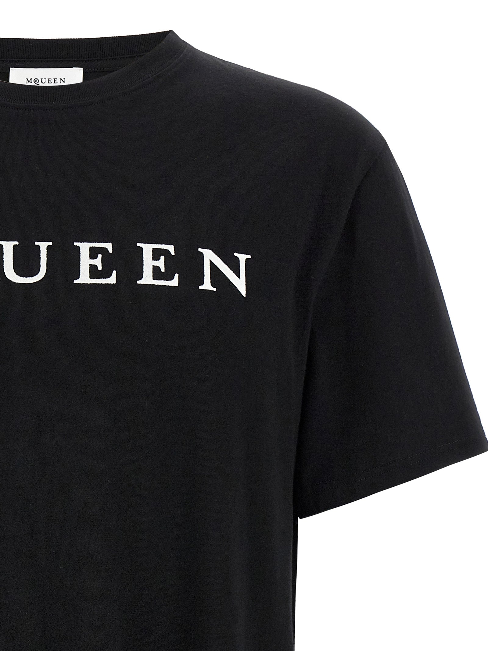 Alexander McQueen Bicolor Cotton T-Shirt Alexander McQueen