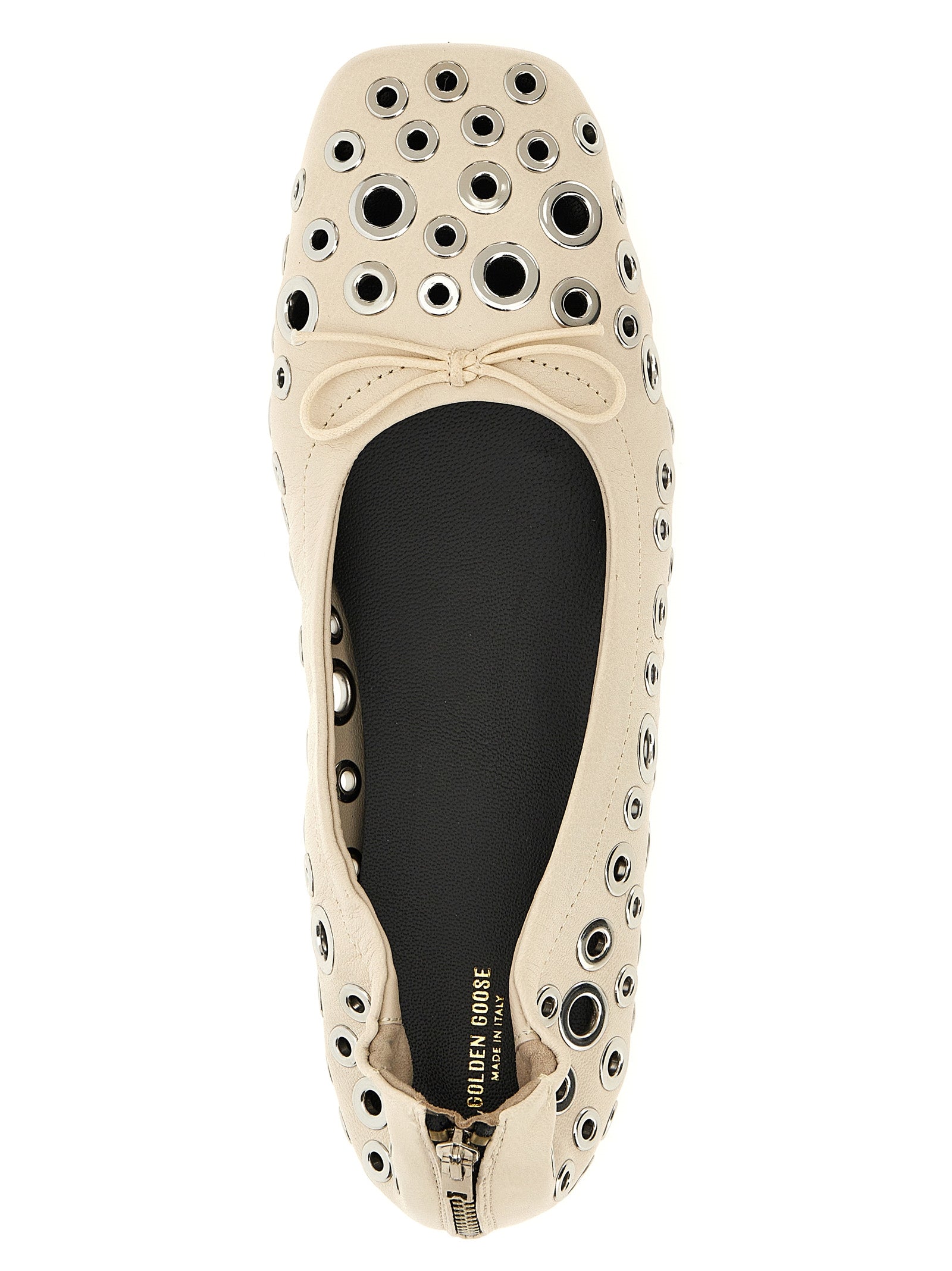Golden Goose White Lamb Leather Ballet Flats Golden Goose