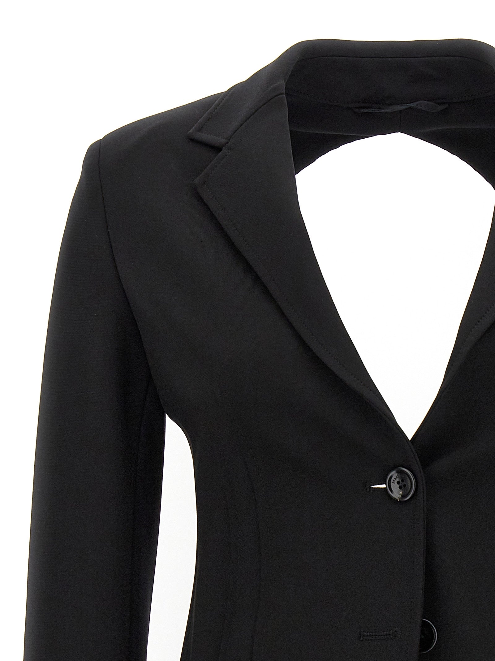 Max Mara Black Viscose Blazer Max Mara