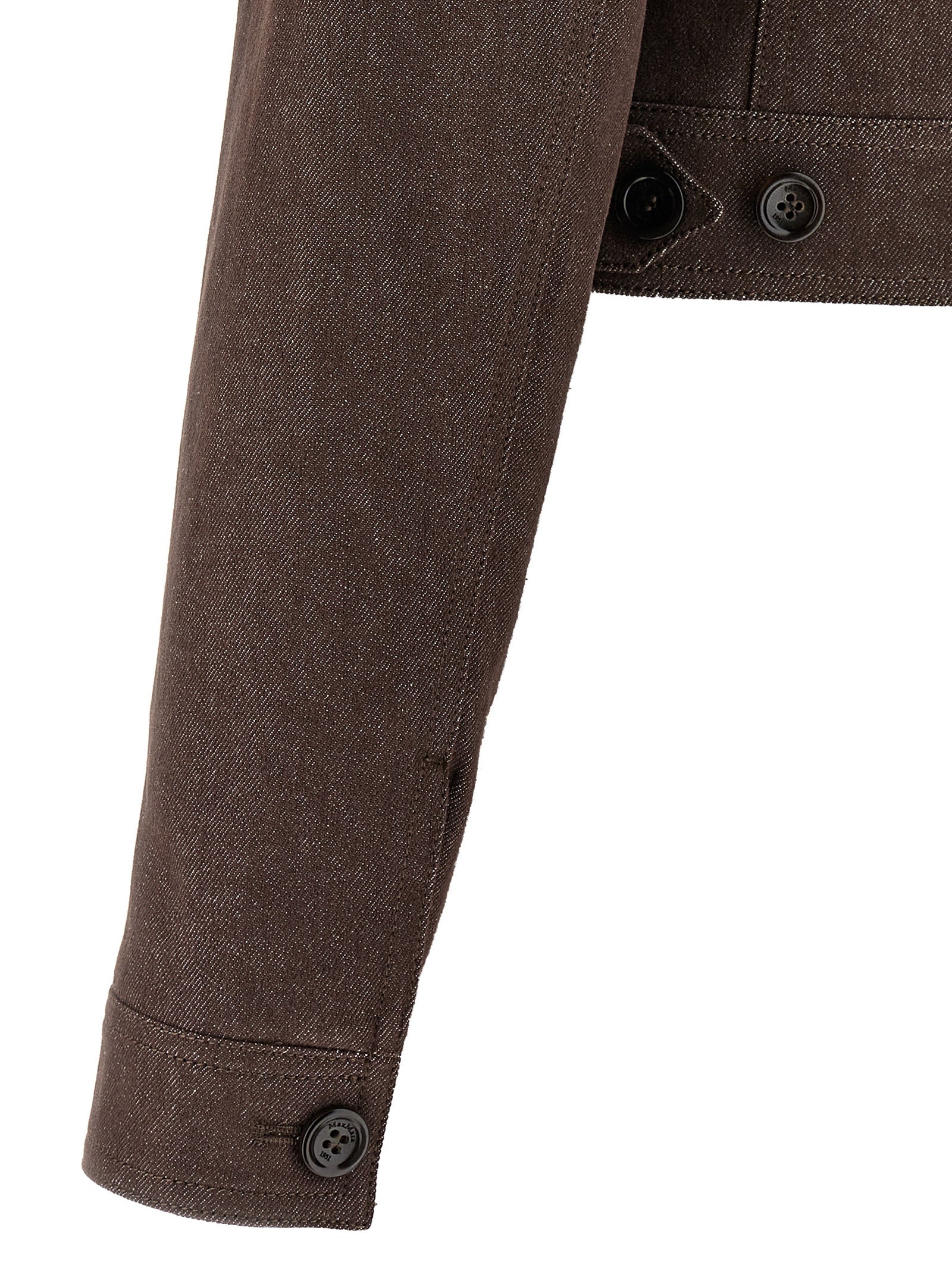 Max Mara Brown Cotton Blazer Max Mara