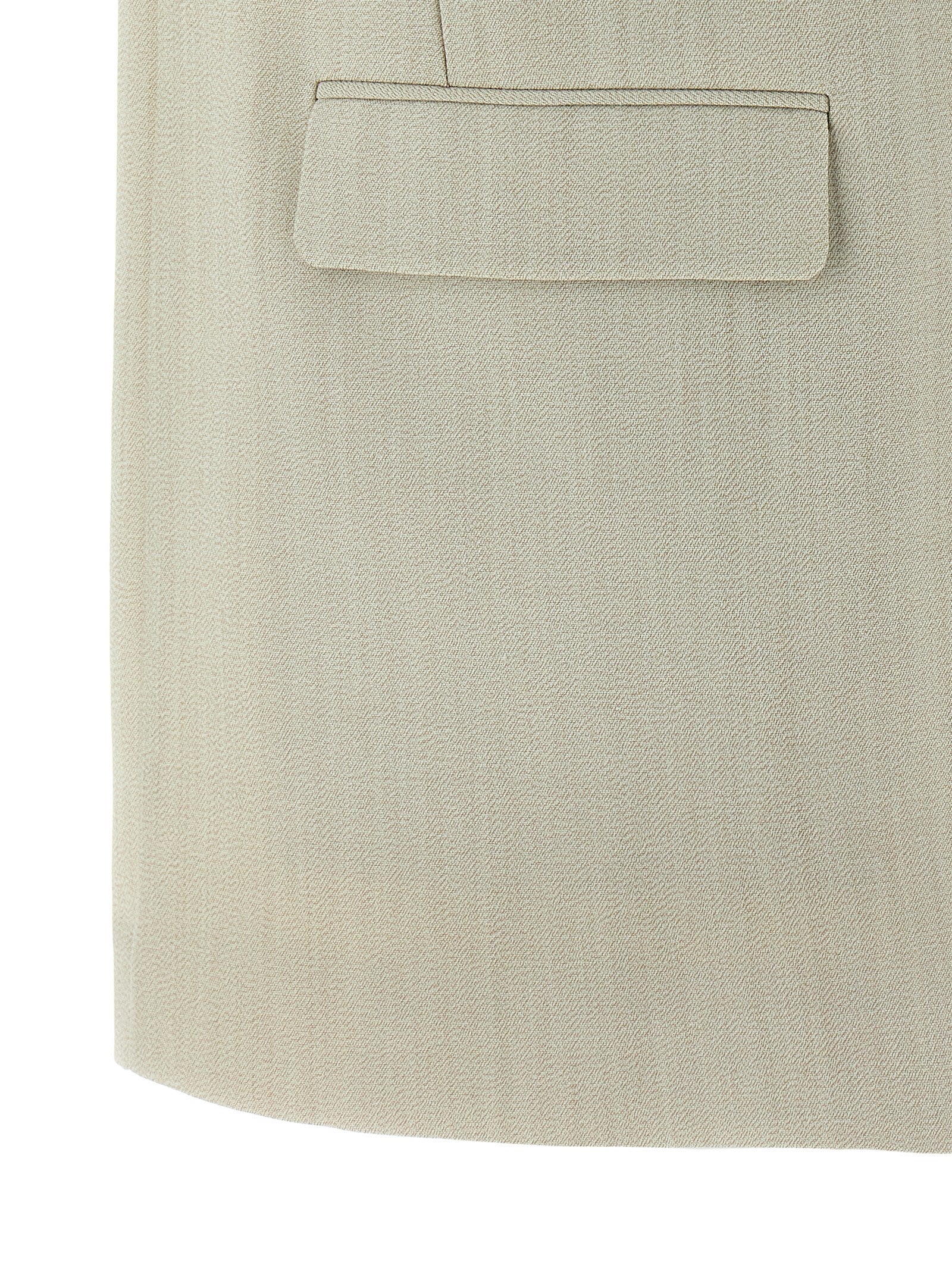 Golden Goose Beige Virgin Wool Sleeveless Jacket Golden Goose
