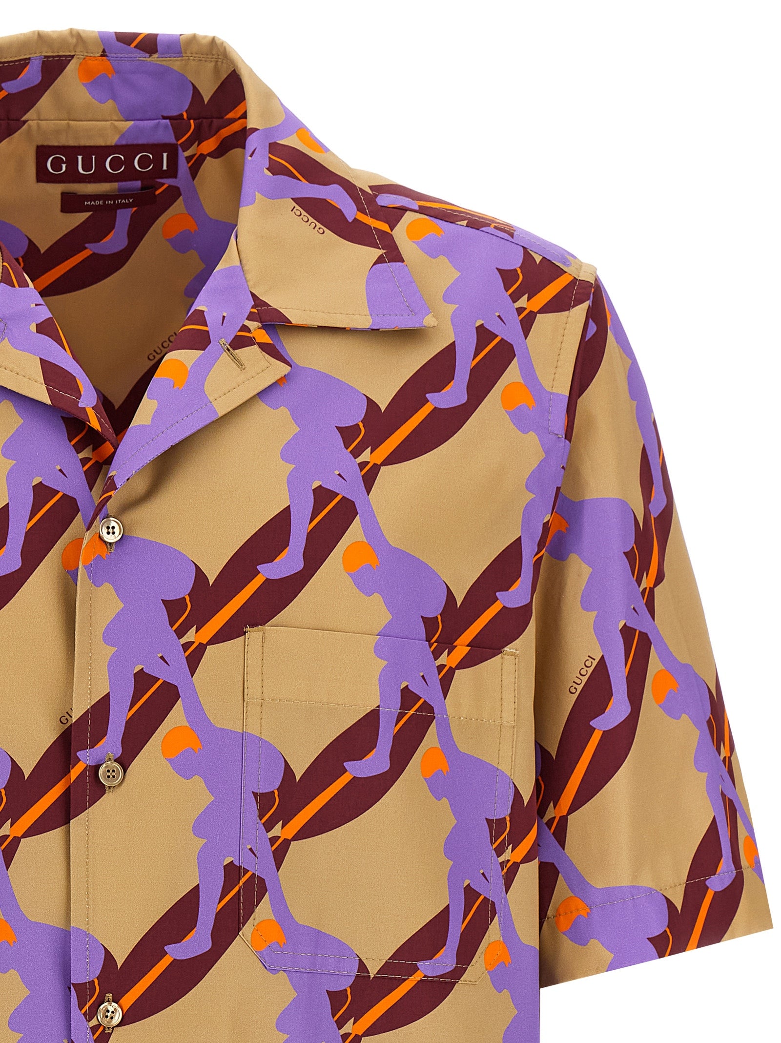 Gucci Multicolor Cotton Blouse Gucci