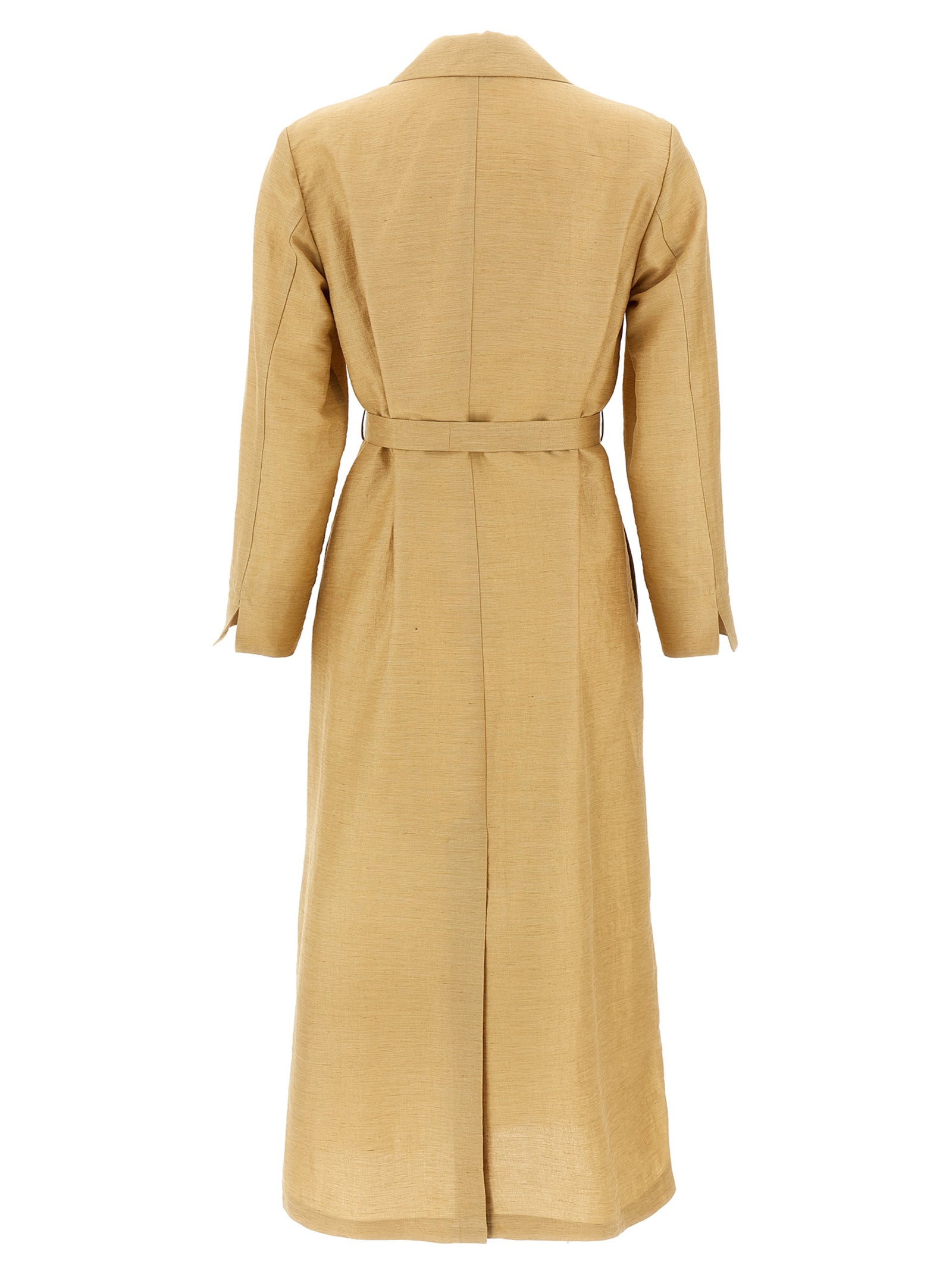 Max Mara Beige Fluorofiber Coat Max Mara