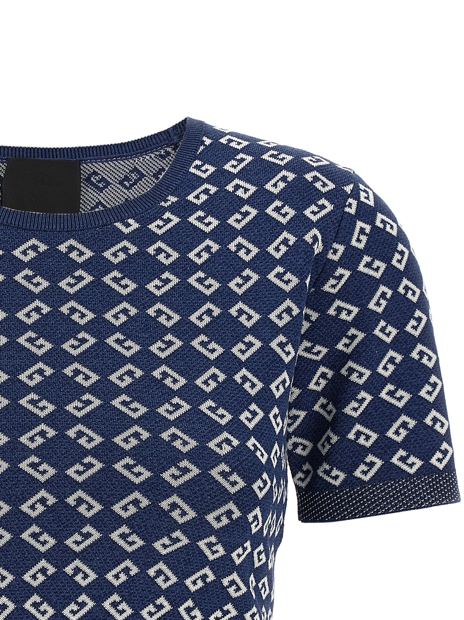 Givenchy Blue Viscose T-Shirt Givenchy