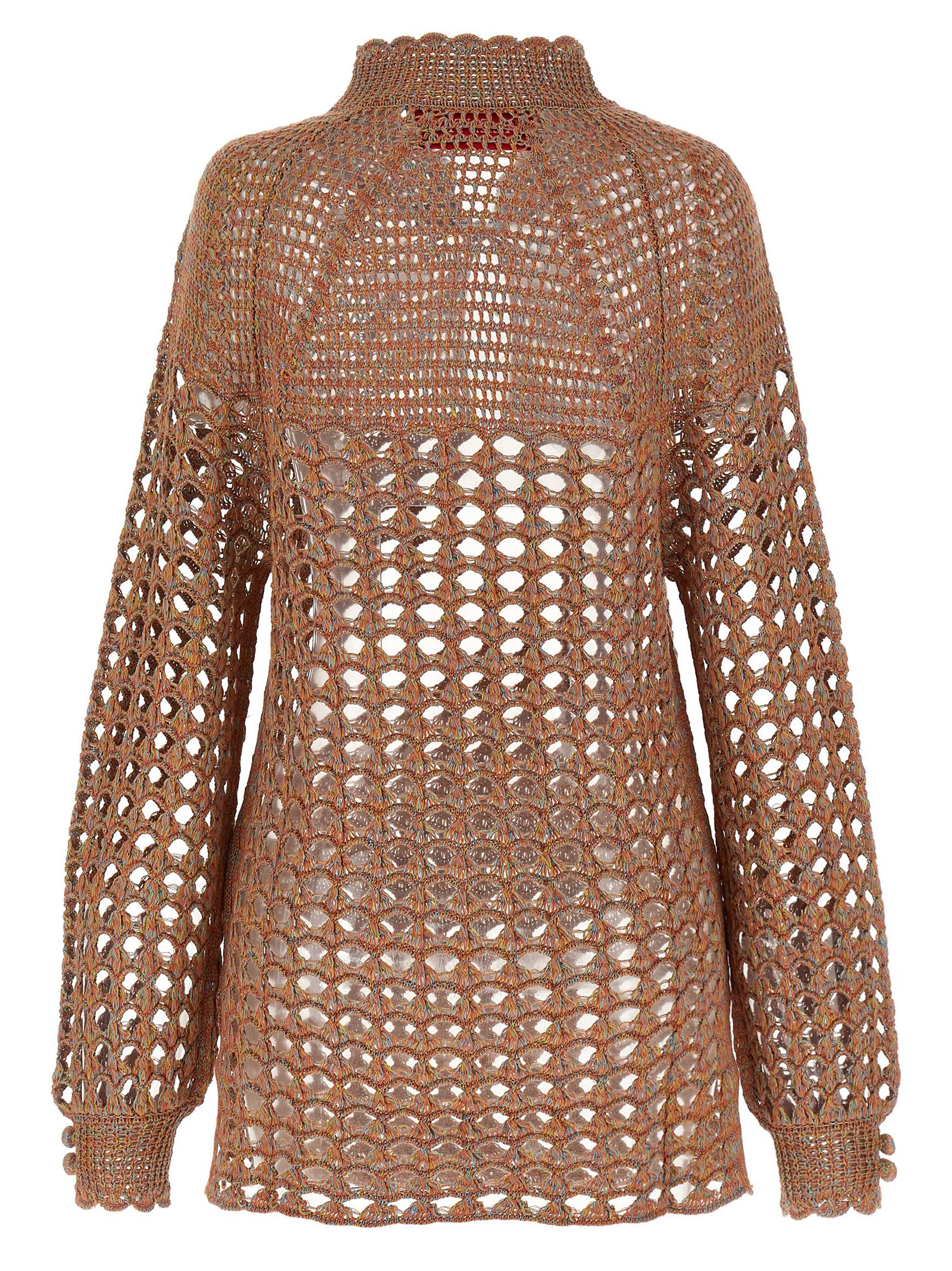Valentino Garavani Multicolor Linen Cardigan Valentino Garavani