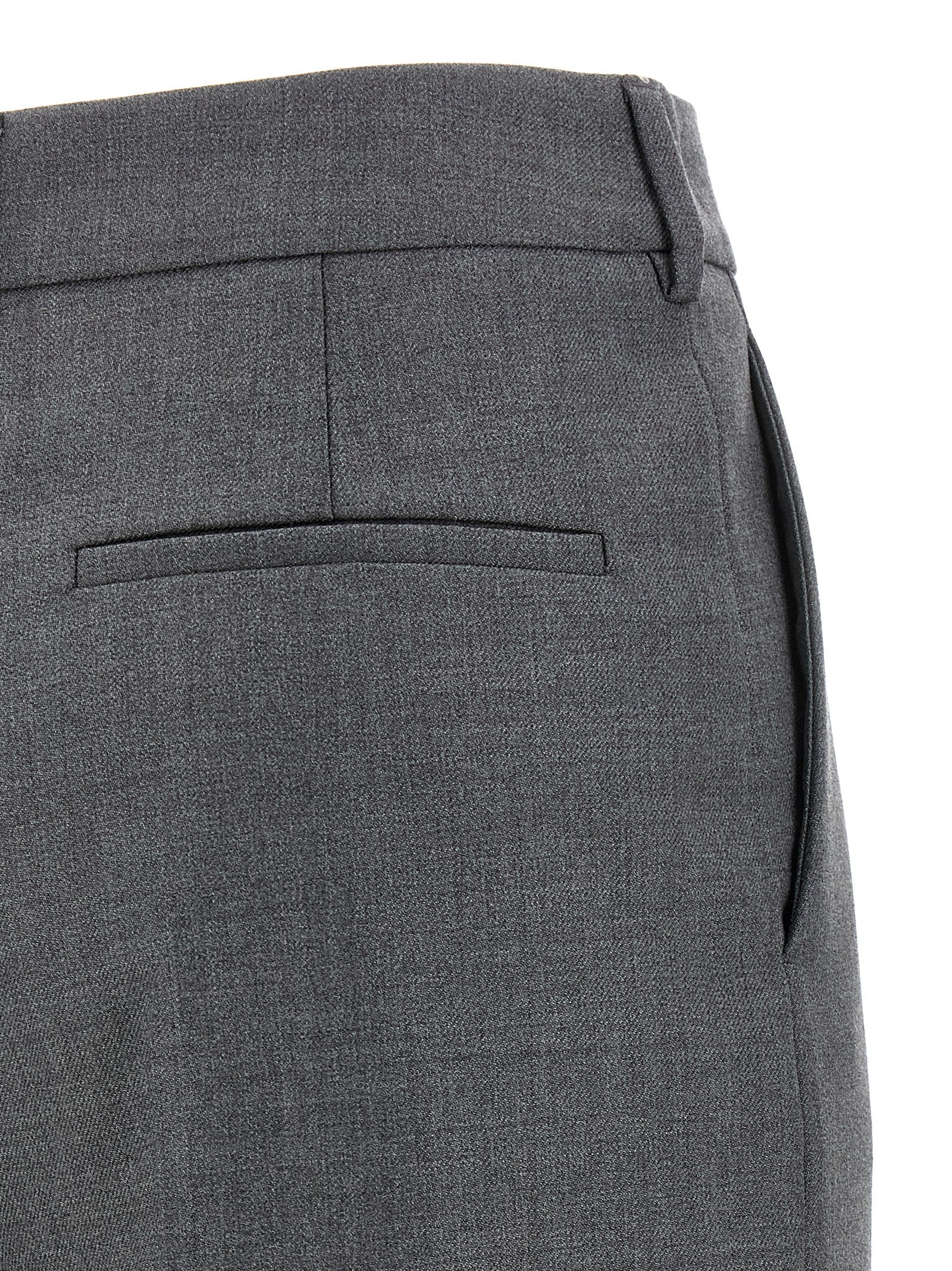 Valentino Garavani Gray Virgin Wool Dress Pants Valentino Garavani