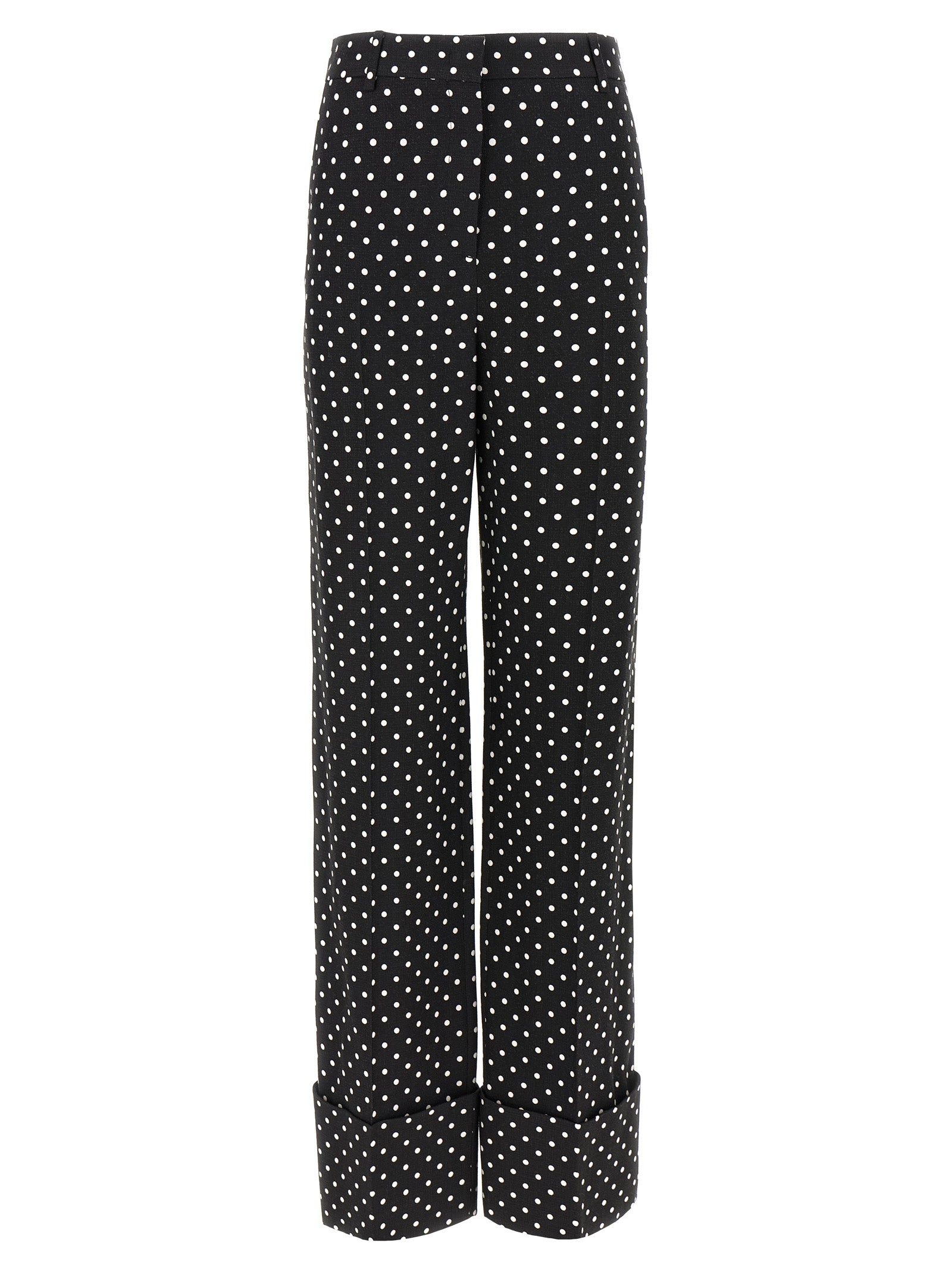 Valentino Garavani Bicolor Viscose Casual Pants Valentino Garavani