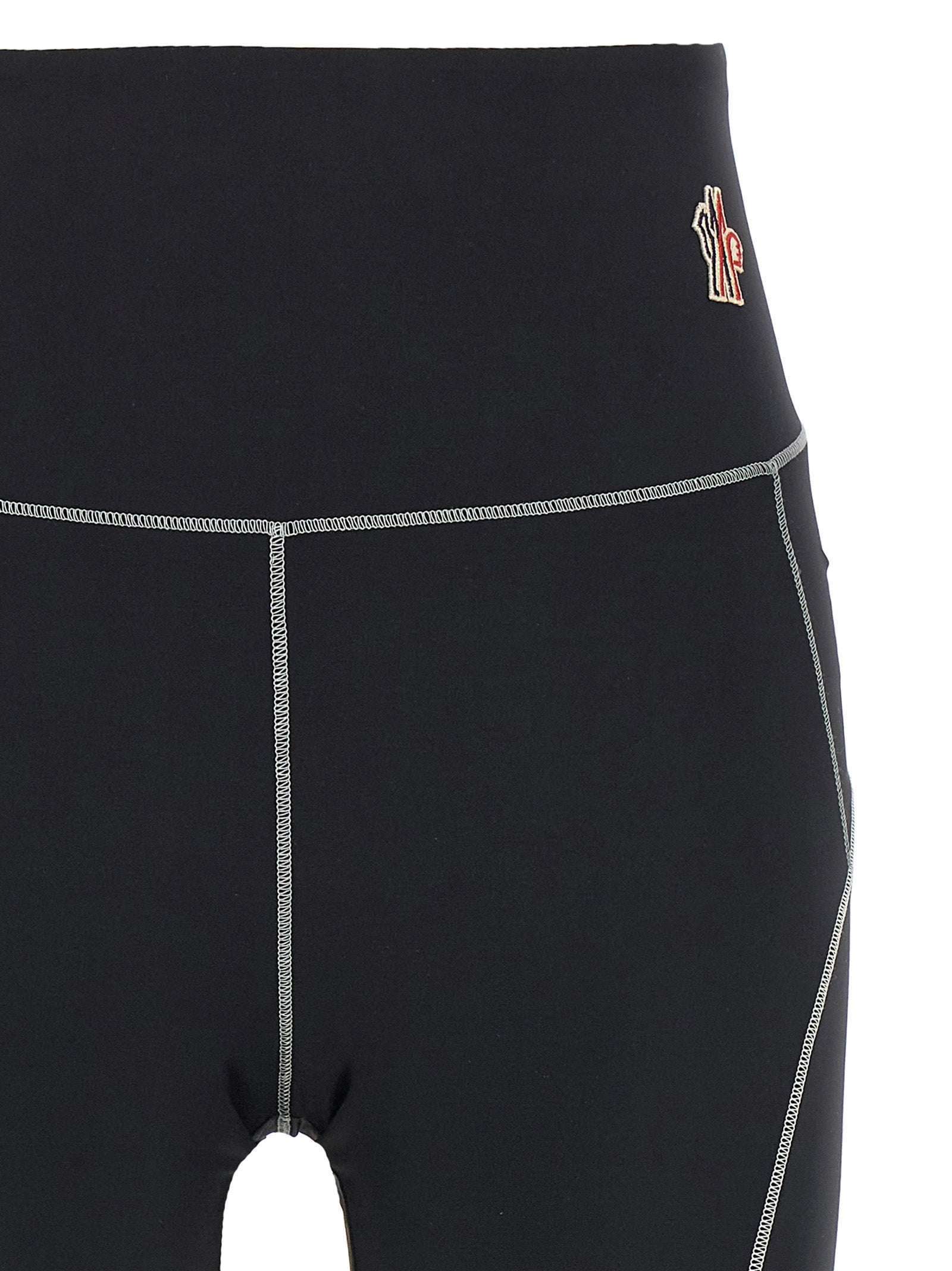 Moncler Grenoble Black Polyamide Leggings Moncler Grenoble