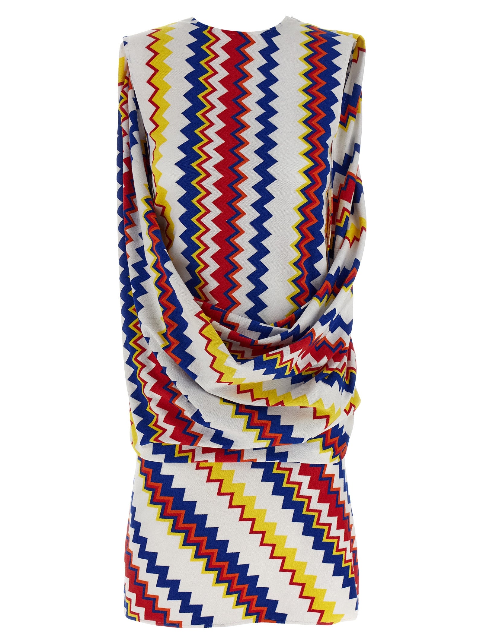 Missoni Multicolor Viscose Short Dress Missoni