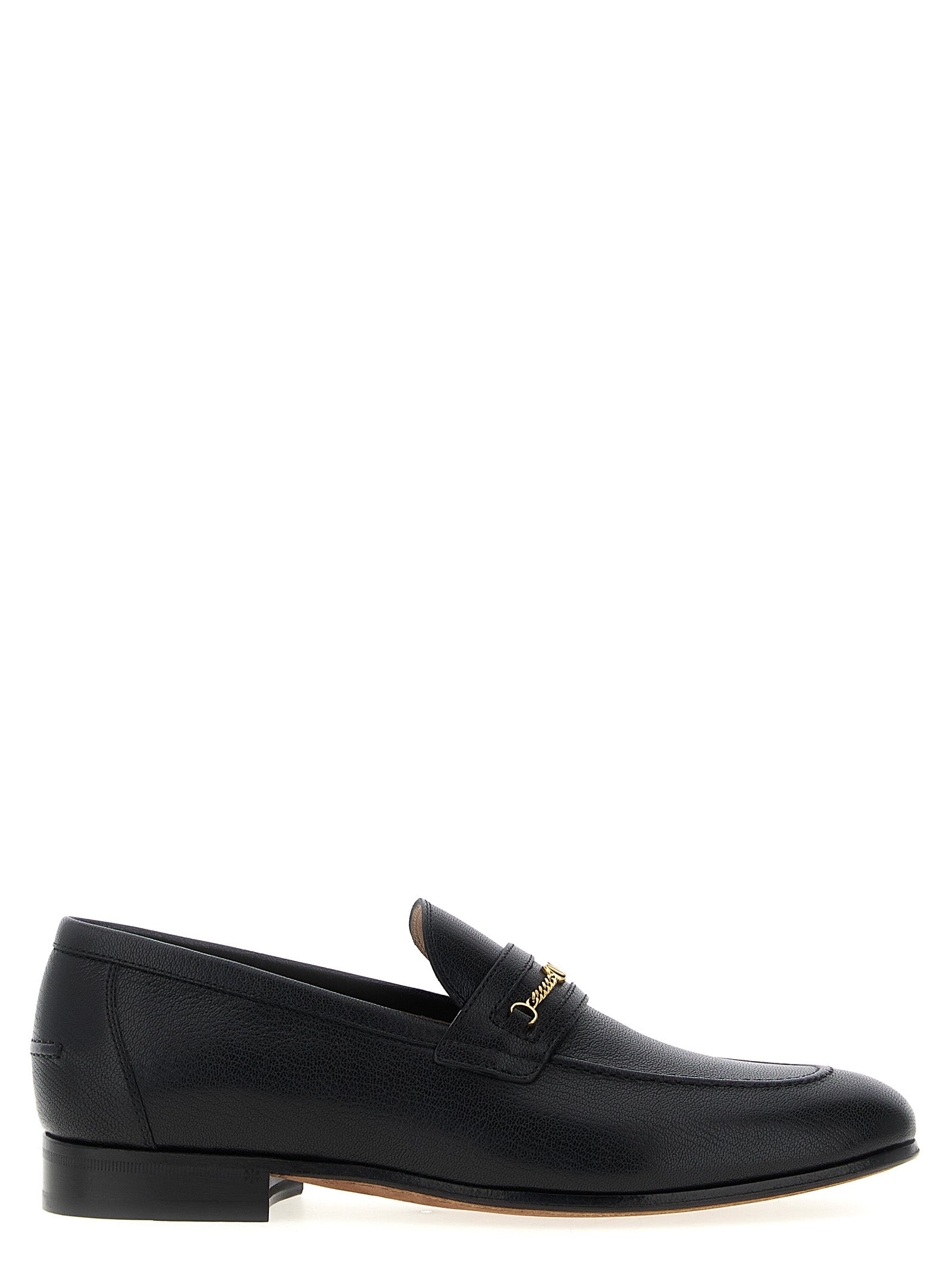 Valentino Garavani Black Goatskin Slip-On Loafers Valentino Garavani