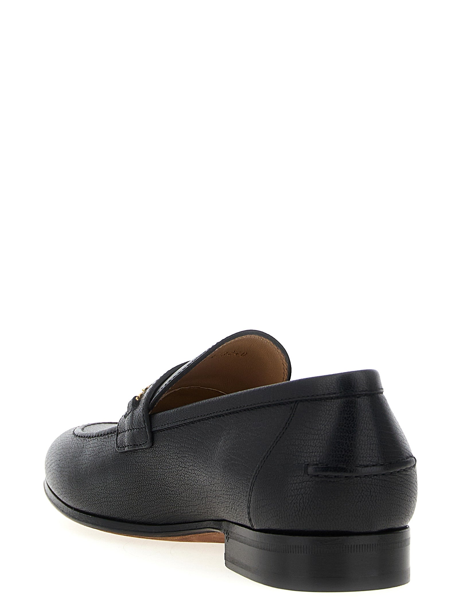 Valentino Garavani Black Goatskin Slip-On Loafers Valentino Garavani