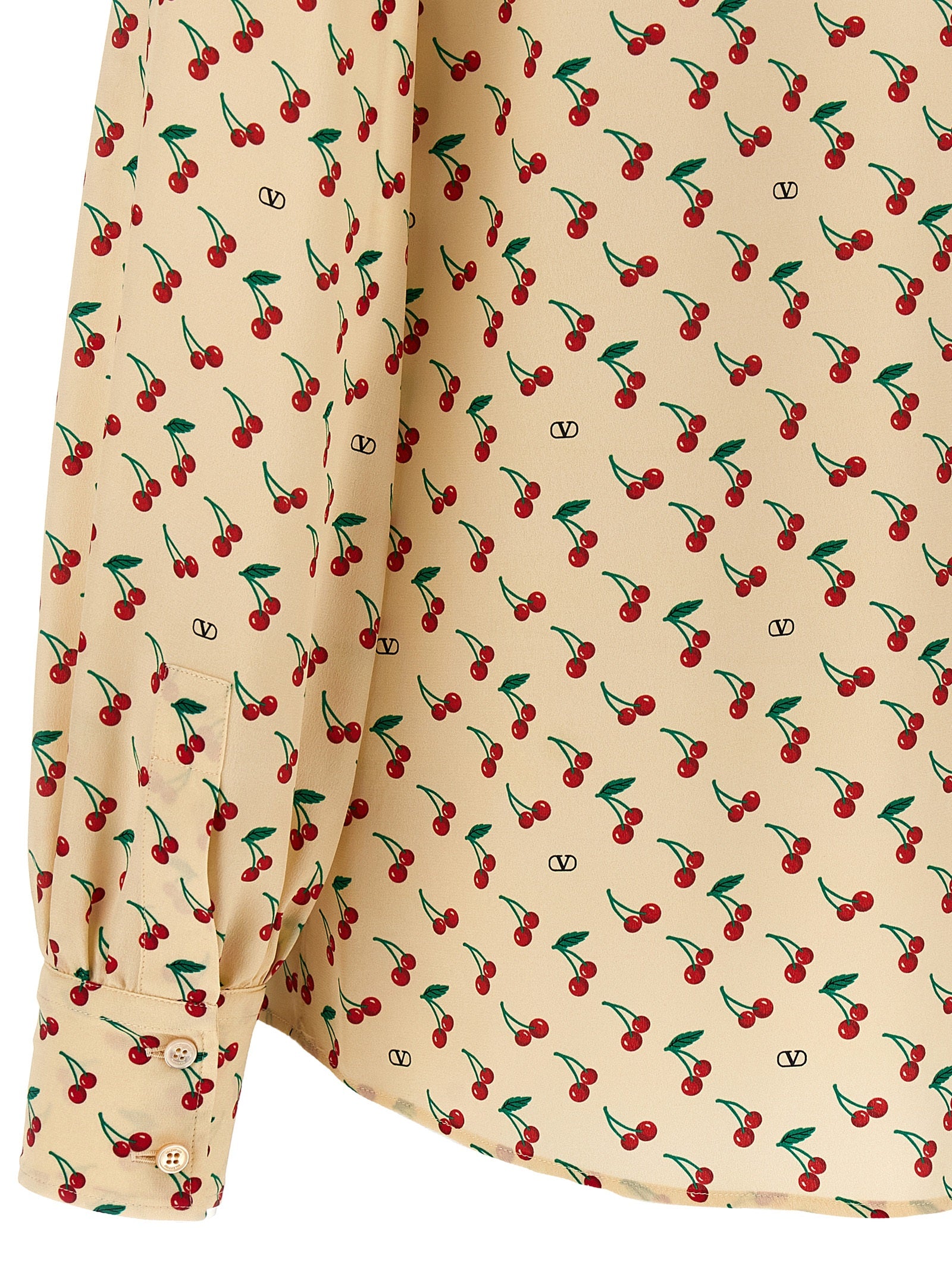 Valentino Garavani Beige Silk Blouse Valentino Garavani