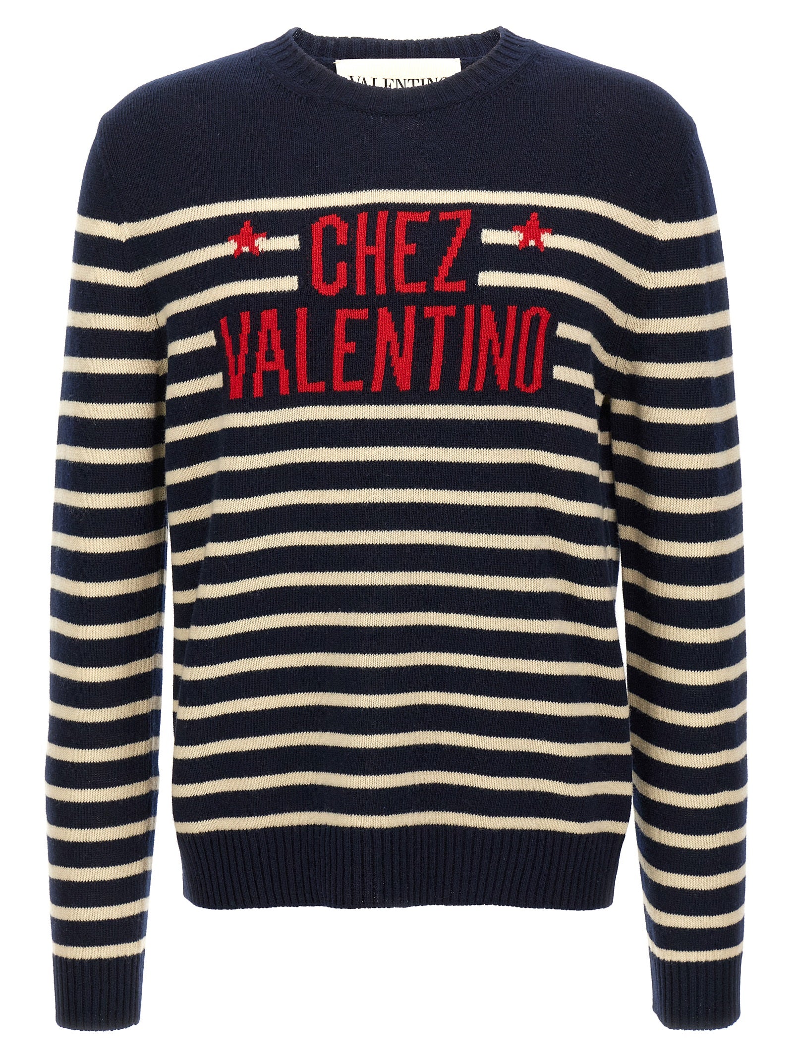 Valentino Garavani Blue Virgin Wool Cardigan Valentino Garavani