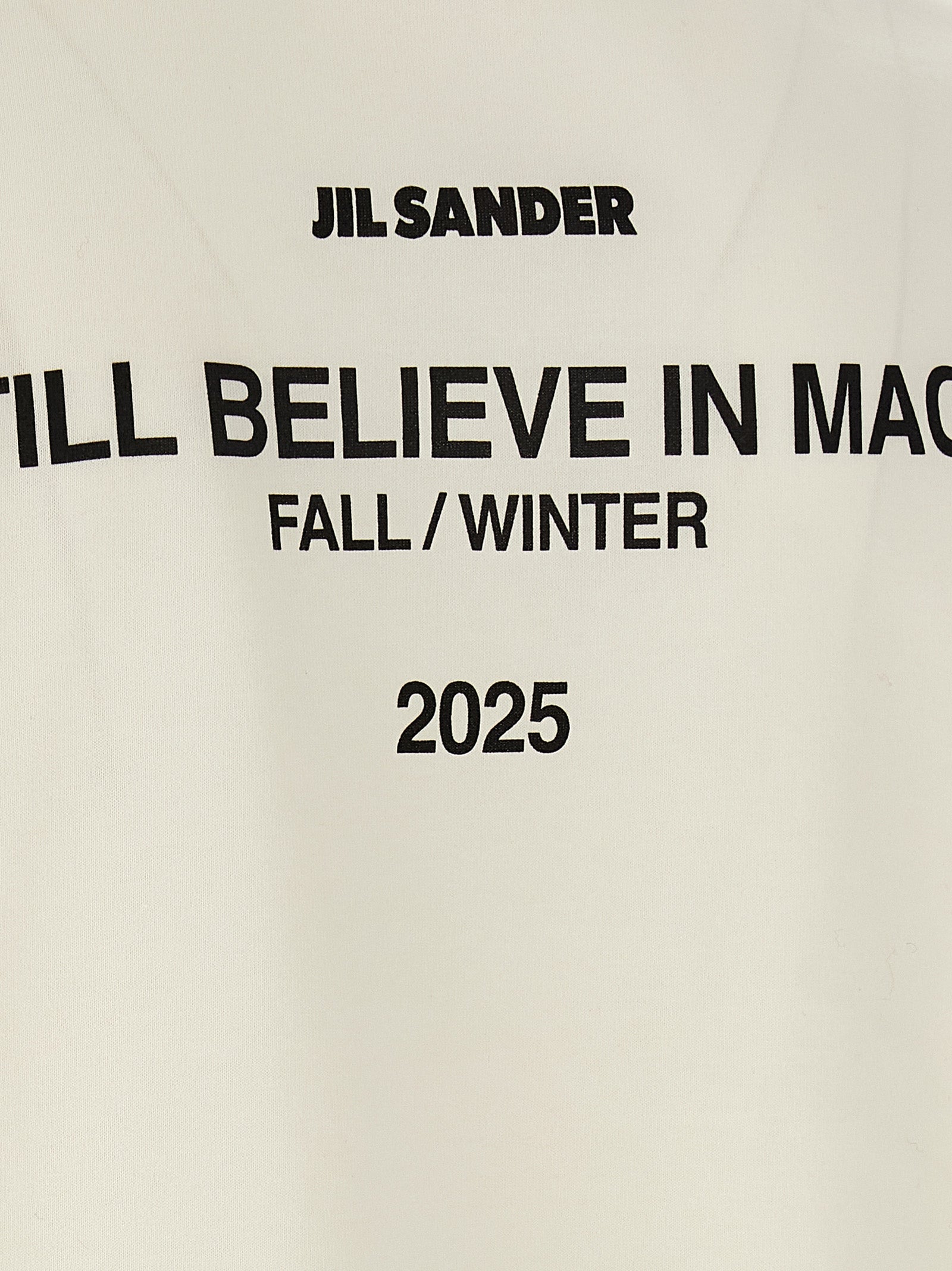 Jil Sander White Cotton Long Sleeve T-Shirt Jil Sander