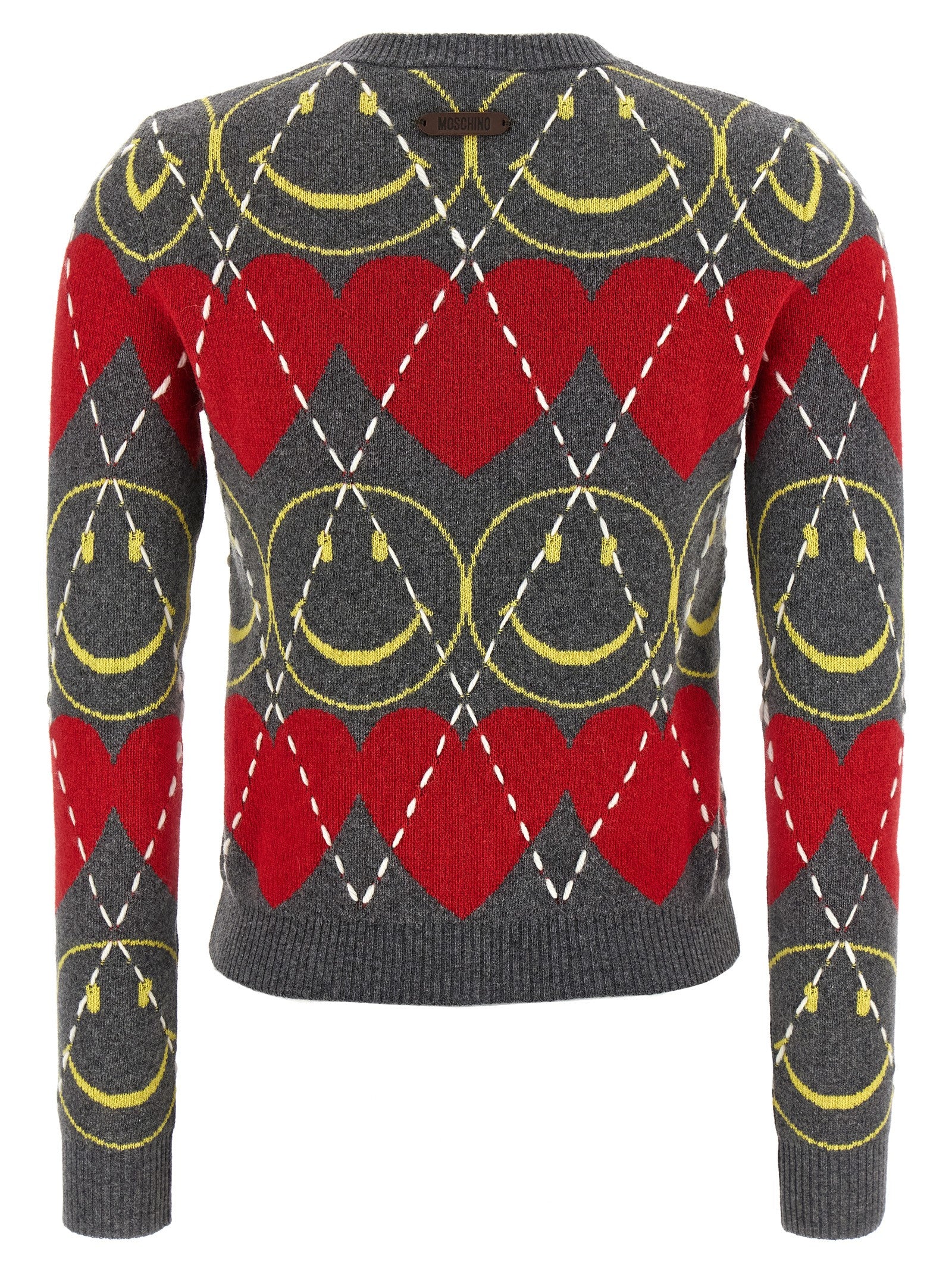 Moschino Multicolor Wool Cardigan Moschino
