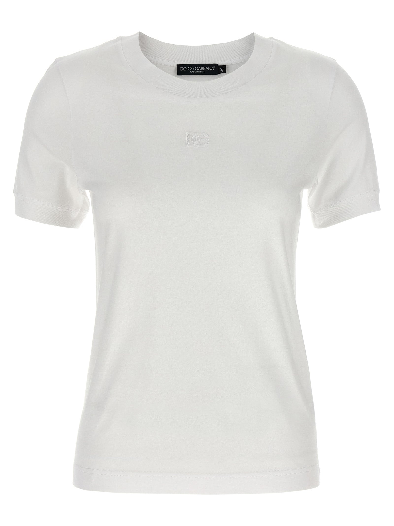 Dolce & Gabbana White Cotton T-Shirt Dolce & Gabbana