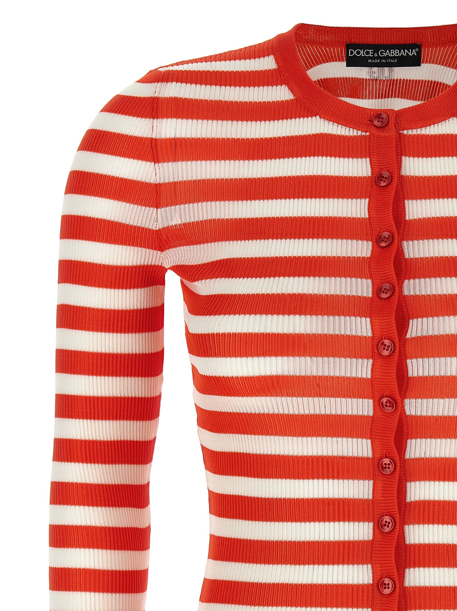 Dolce & Gabbana Orange Viscose Cardigan Dolce & Gabbana