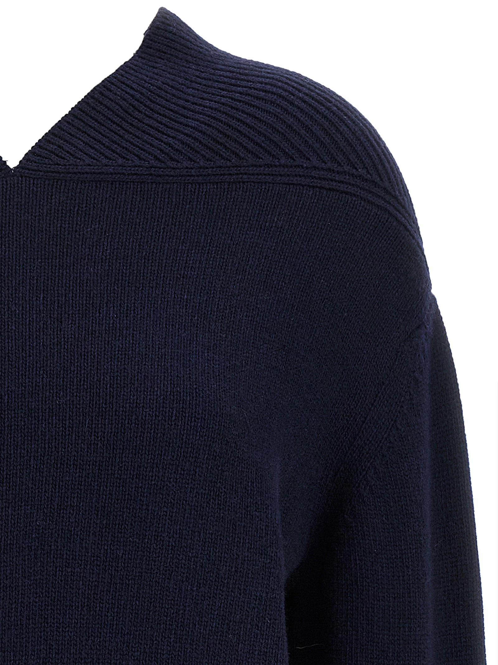 Victoria Beckham Blue Wool Cardigan Victoria Beckham